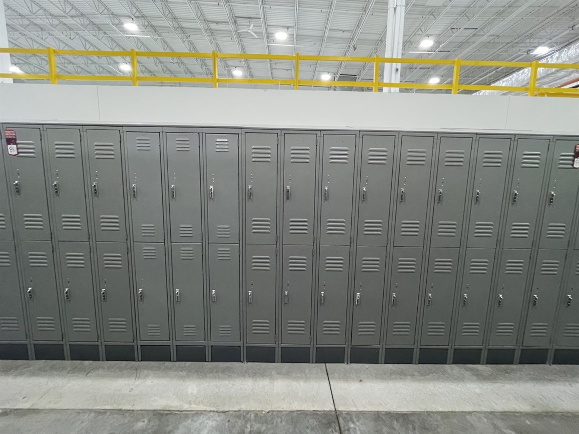 Lot of (5) Banks of ULINE Double Tier Lockers - Image 2 of 2