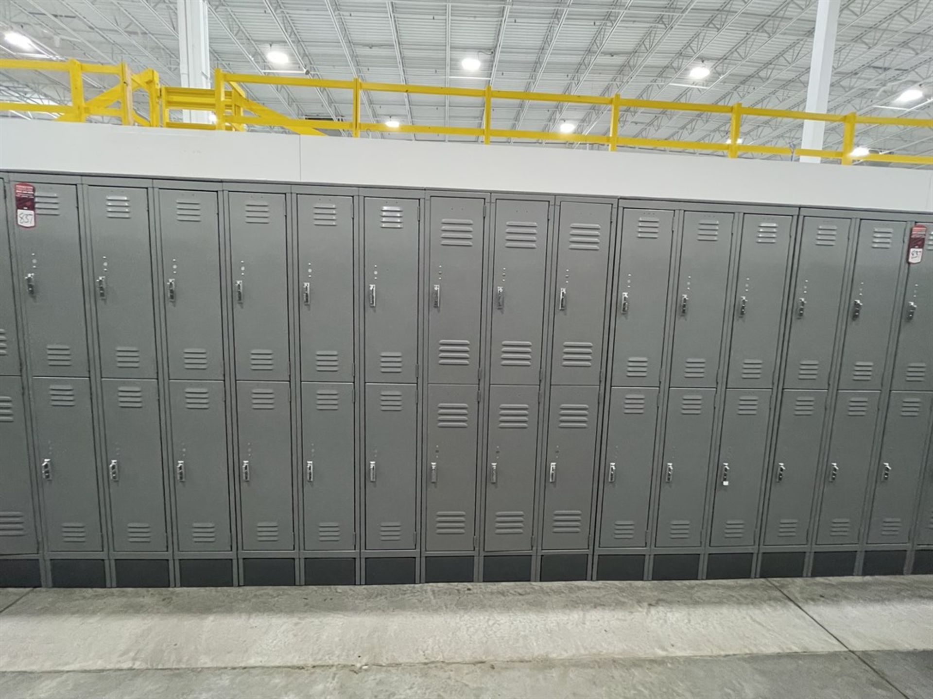 Lot of (5) Banks of ULINE Double Tier Lockers - Image 2 of 2