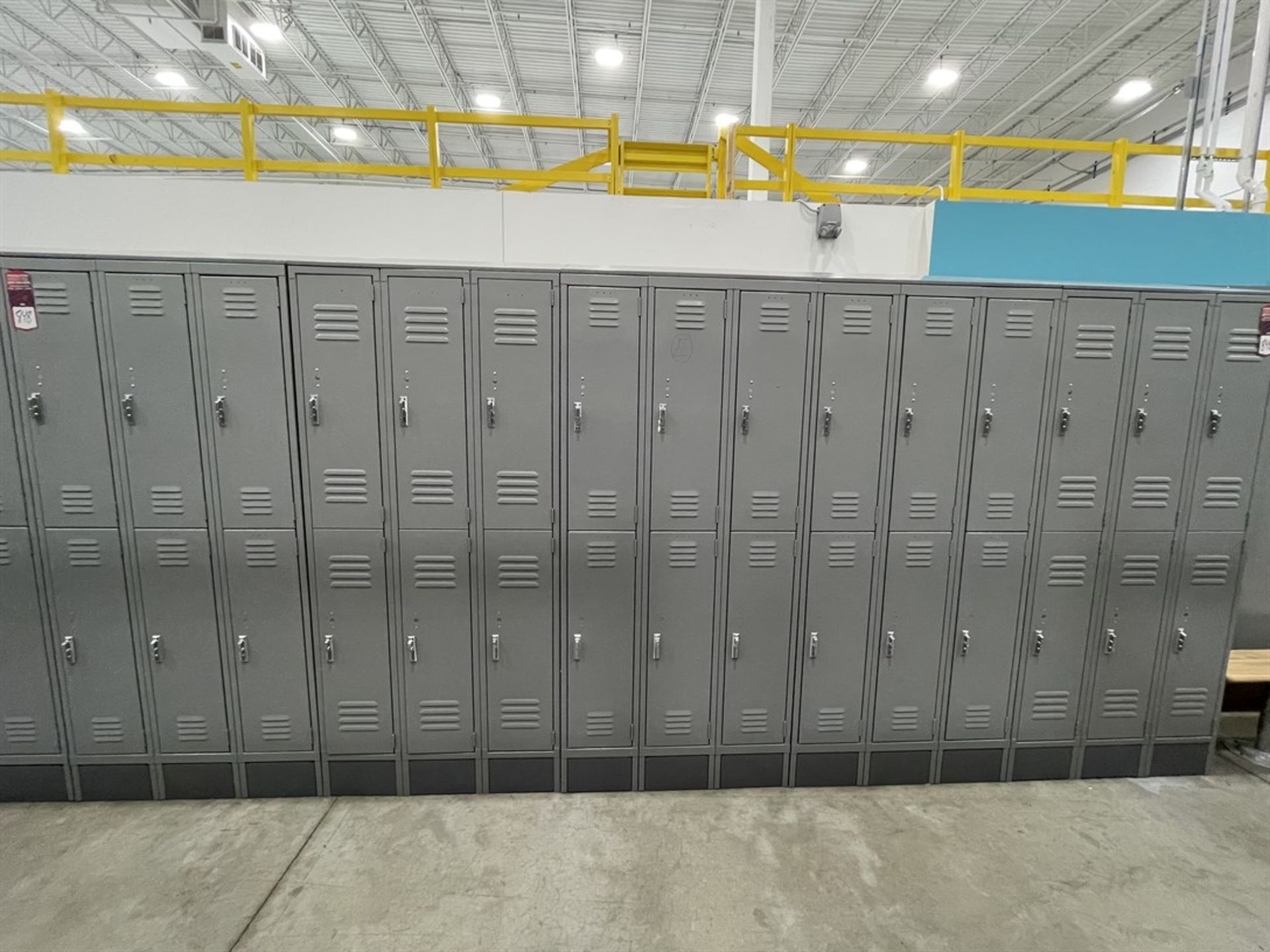 Lot of (5) Banks of ULINE Double Tier Lockers - Image 2 of 2