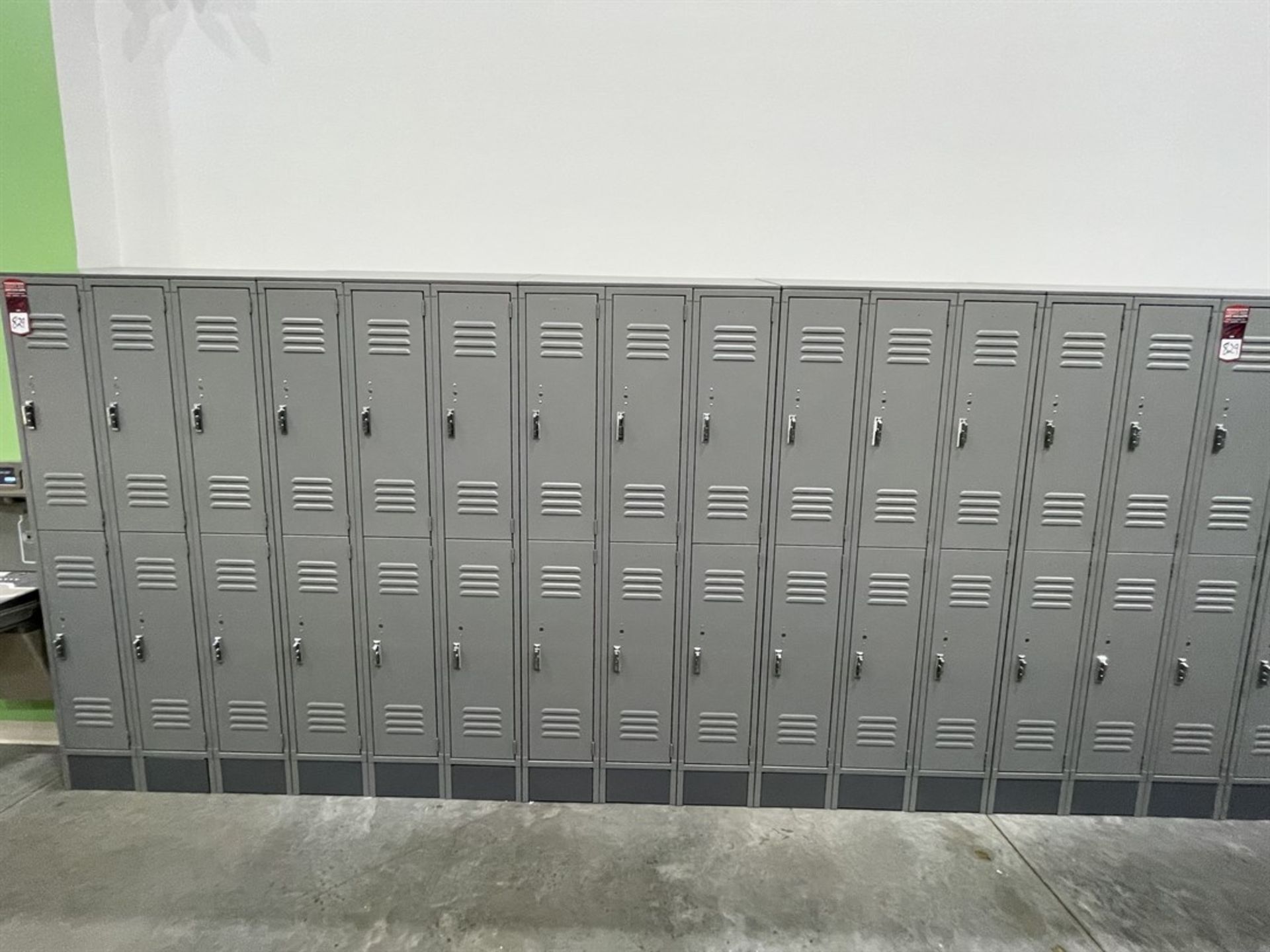 Lot of (5) Banks of ULINE Double Tier Lockers - Image 2 of 2