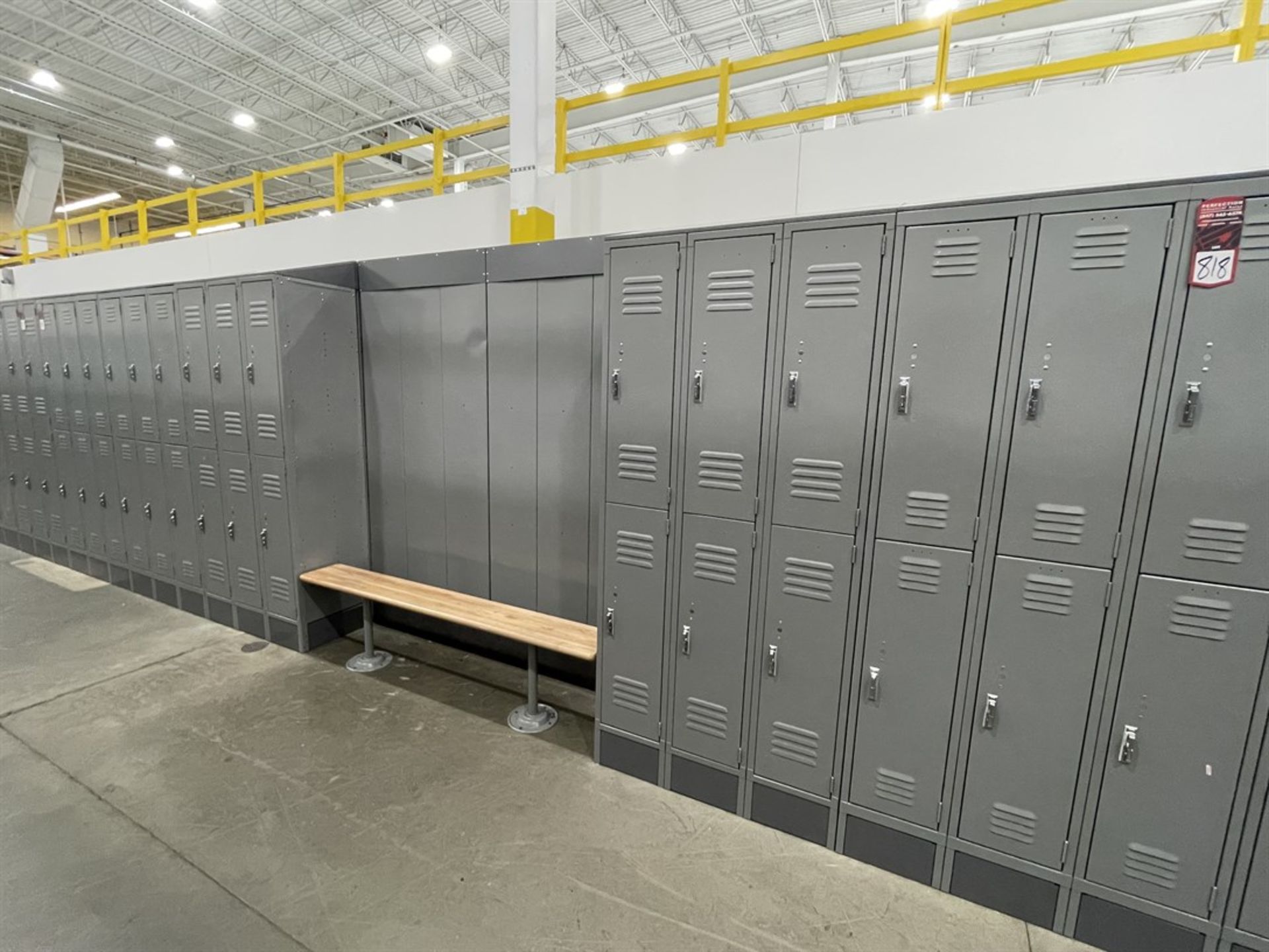 Lot of (5) Banks of ULINE Double Tier Lockers - Image 2 of 2