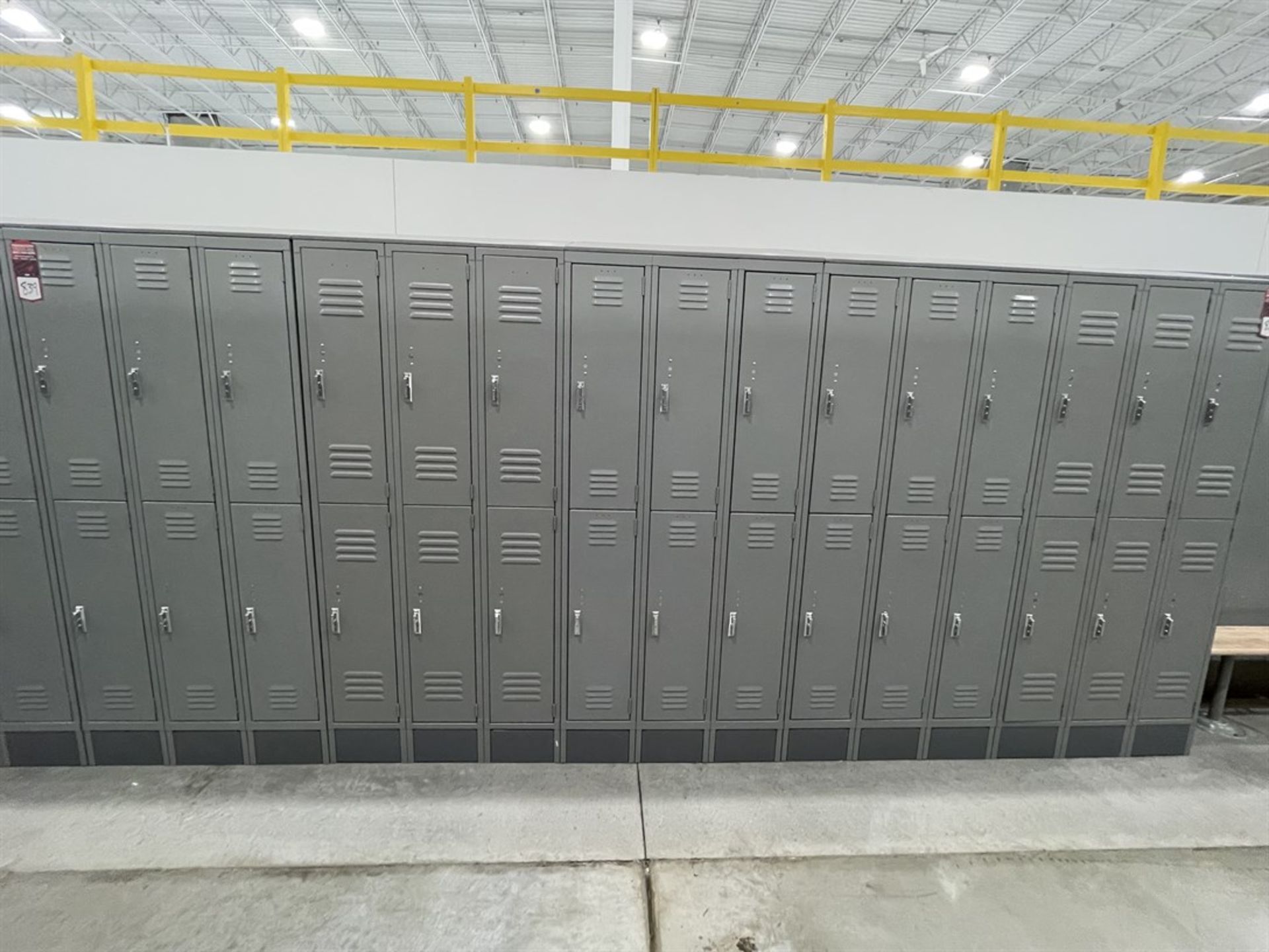 Lot of (5) Banks of ULINE Double Tier Lockers - Image 2 of 2