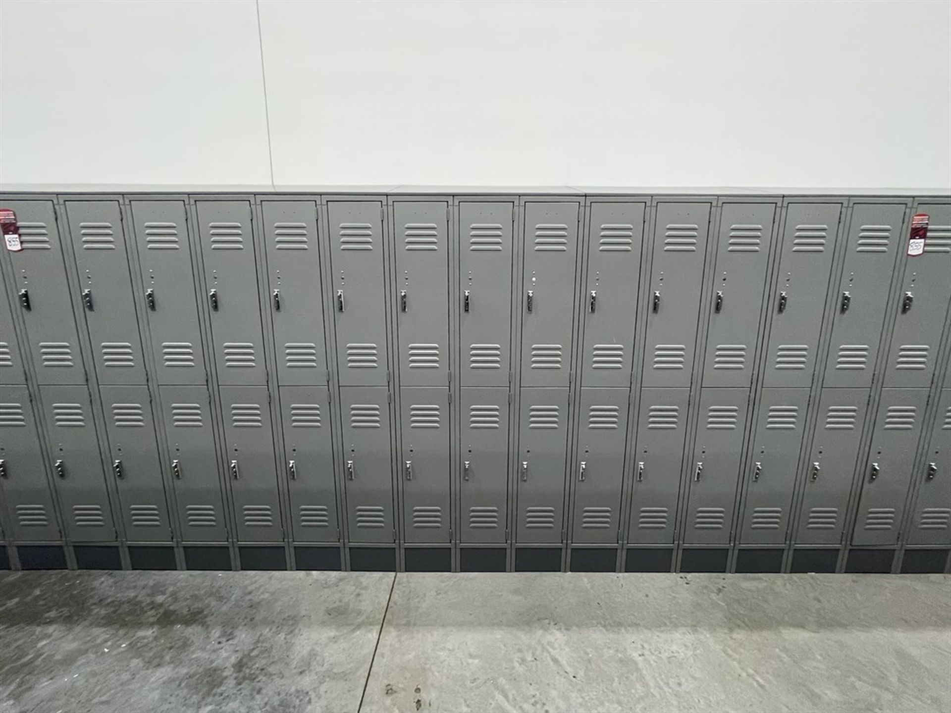 Lot of (5) Banks of ULINE Double Tier Lockers - Image 2 of 2