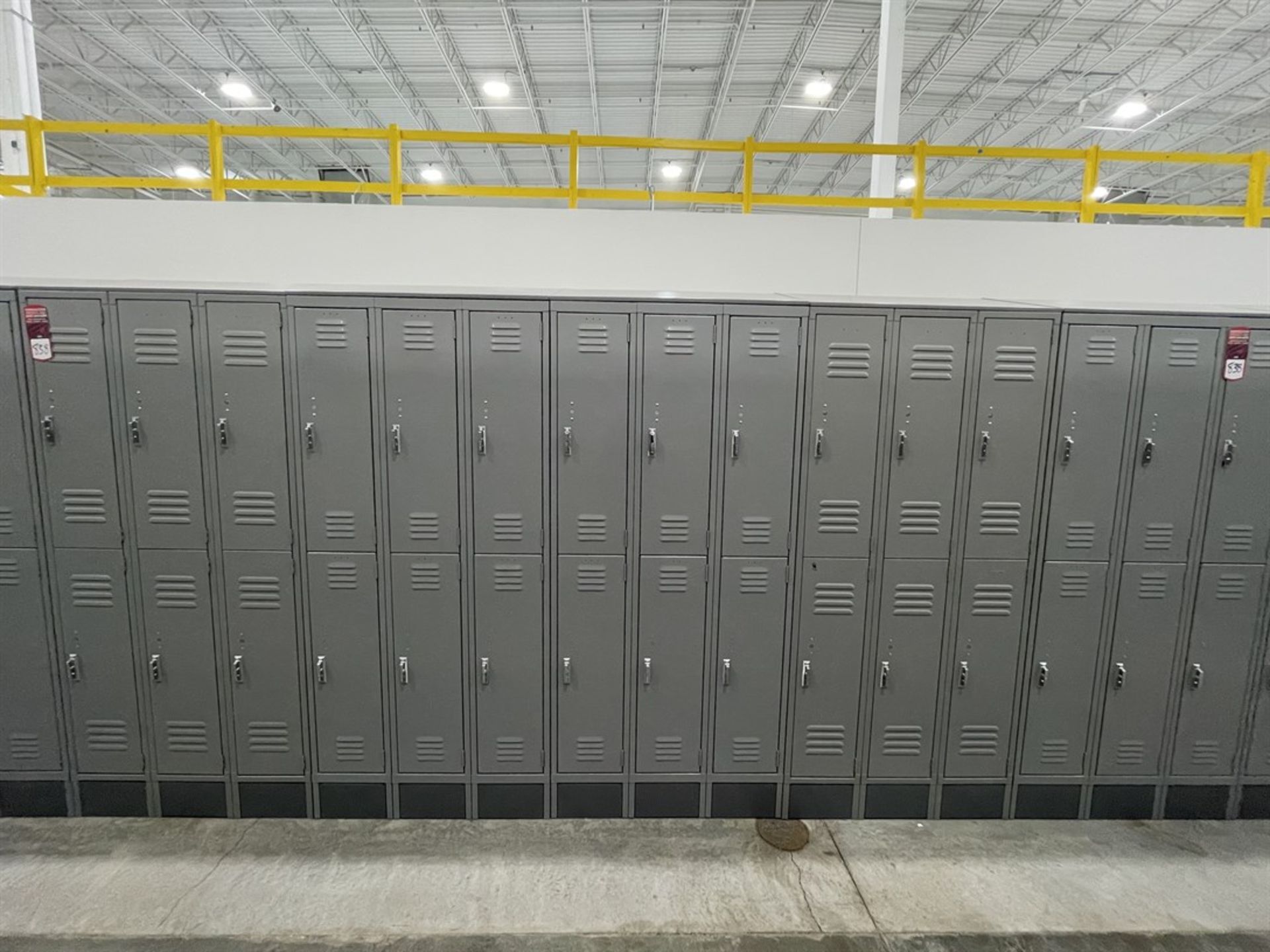 Lot of (5) Banks of ULINE Double Tier Lockers - Image 2 of 2