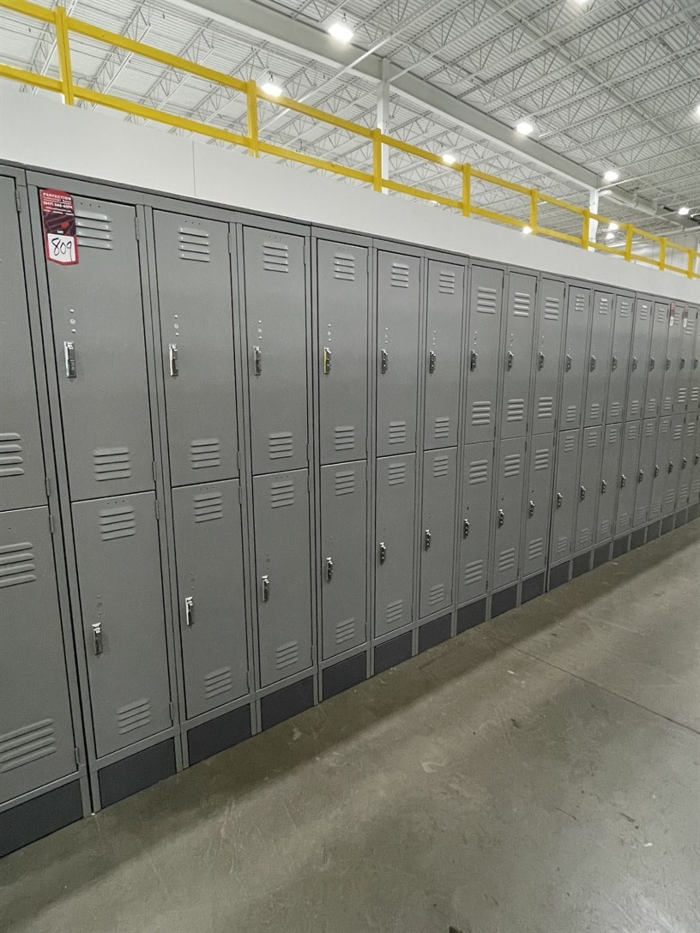 Lot of (5) Banks of ULINE Double Tier Lockers