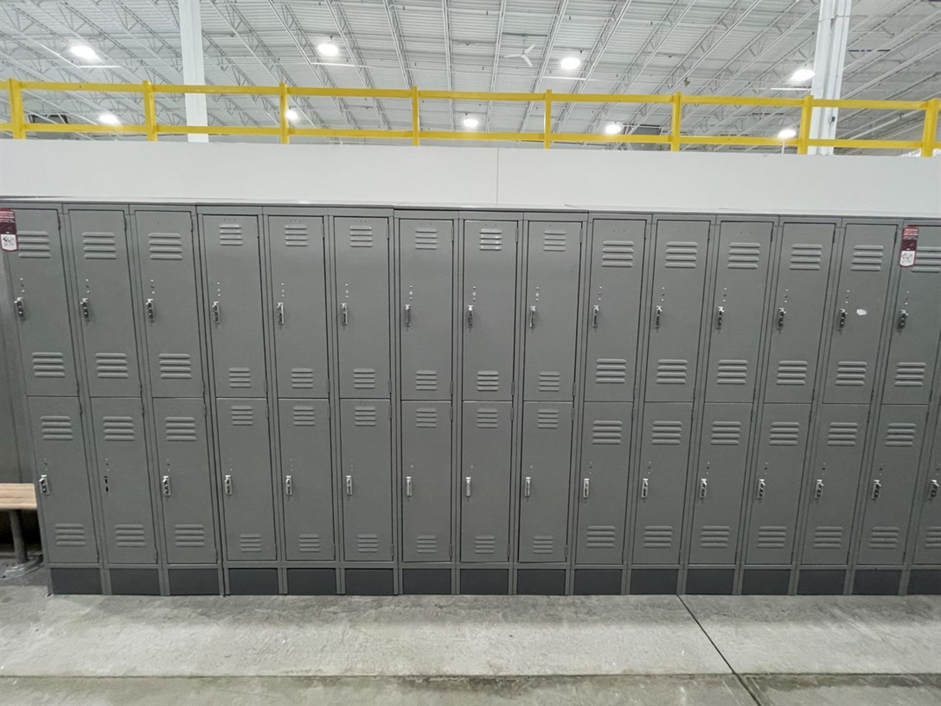 Lot of (5) Banks of ULINE Double Tier Lockers - Image 2 of 2