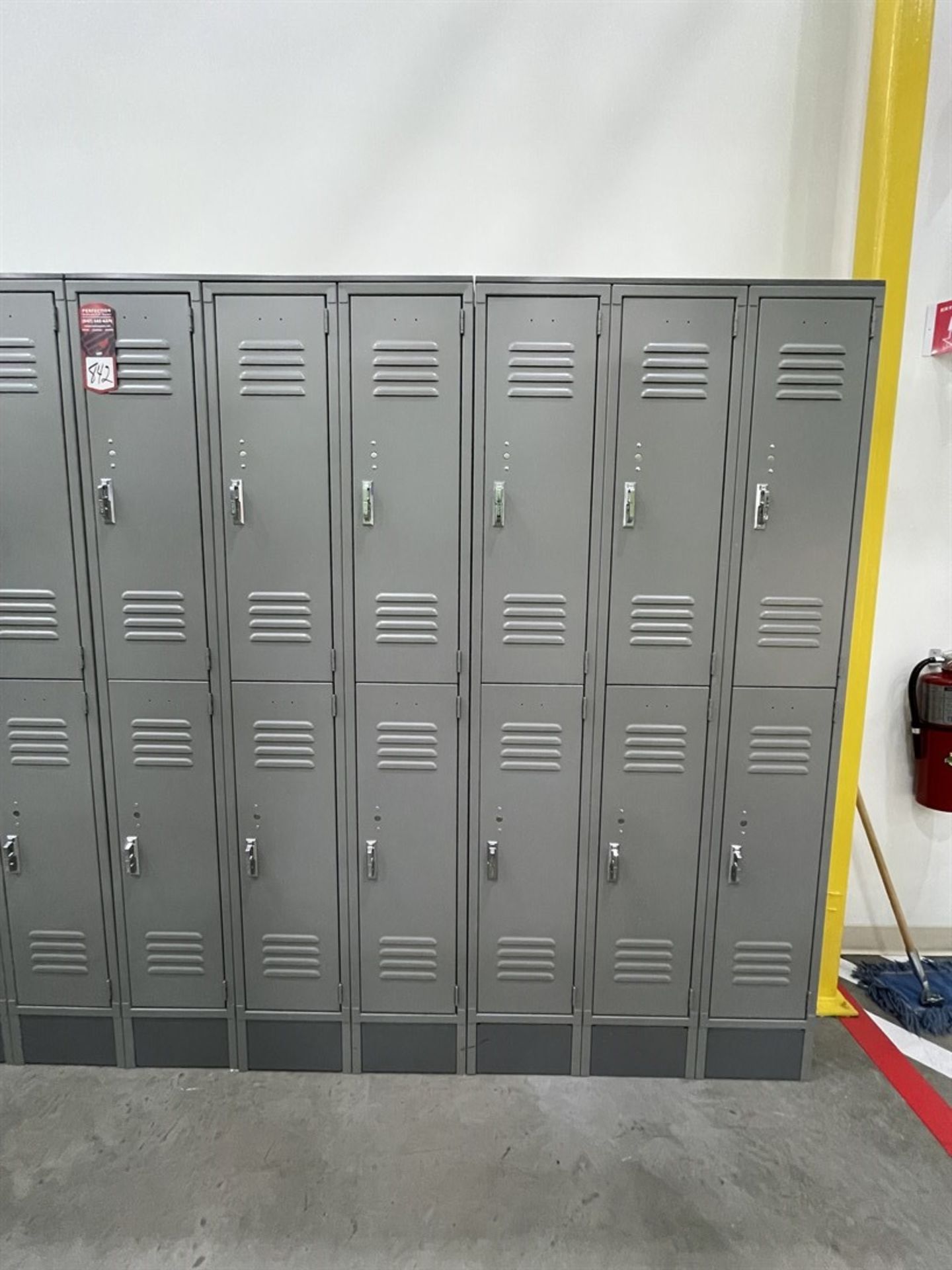 Lot of (5) Banks of ULINE Double Tier Lockers - Image 2 of 2