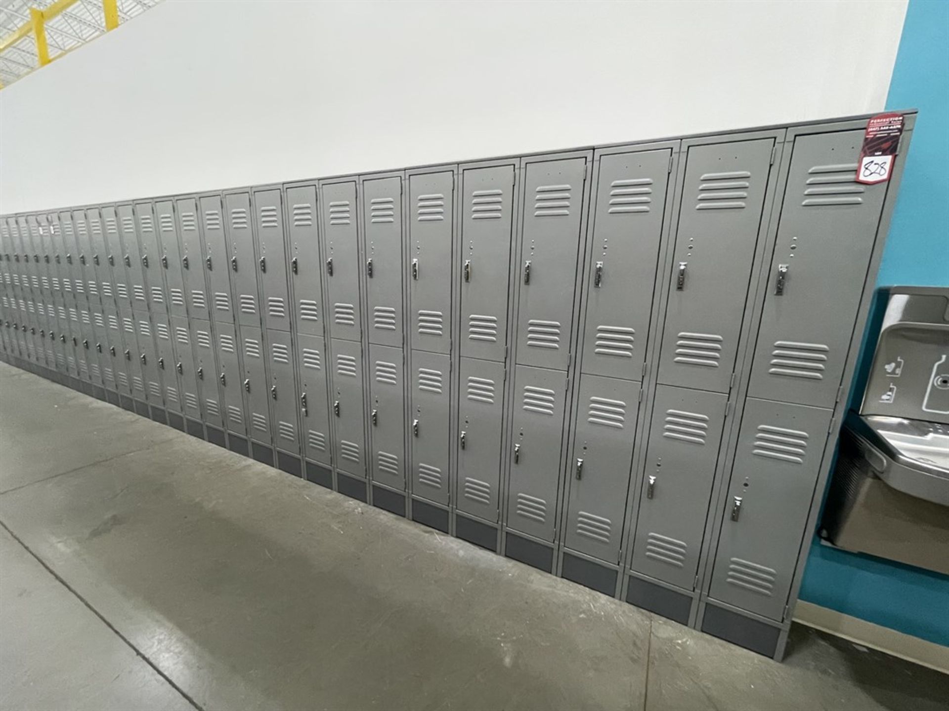 Lot of (7) Banks of ULINE Double Tier Lockers - Image 2 of 2