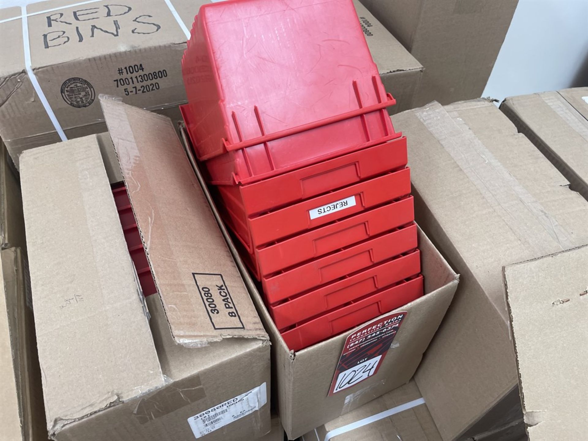 Lot of Assorted Stackable Parts Bins - Image 4 of 4