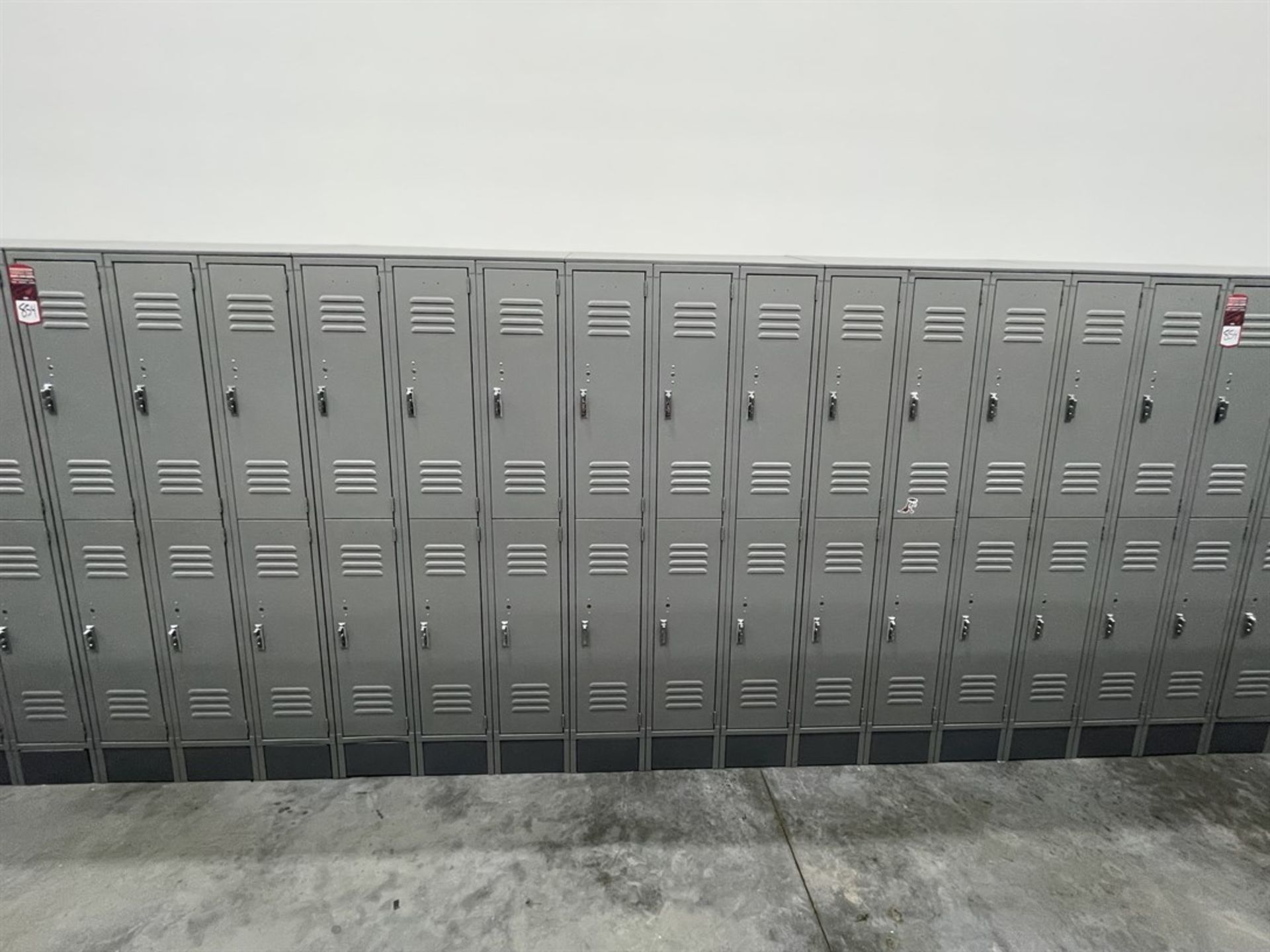 Lot of (5) Banks of ULINE Double Tier Lockers - Image 2 of 2