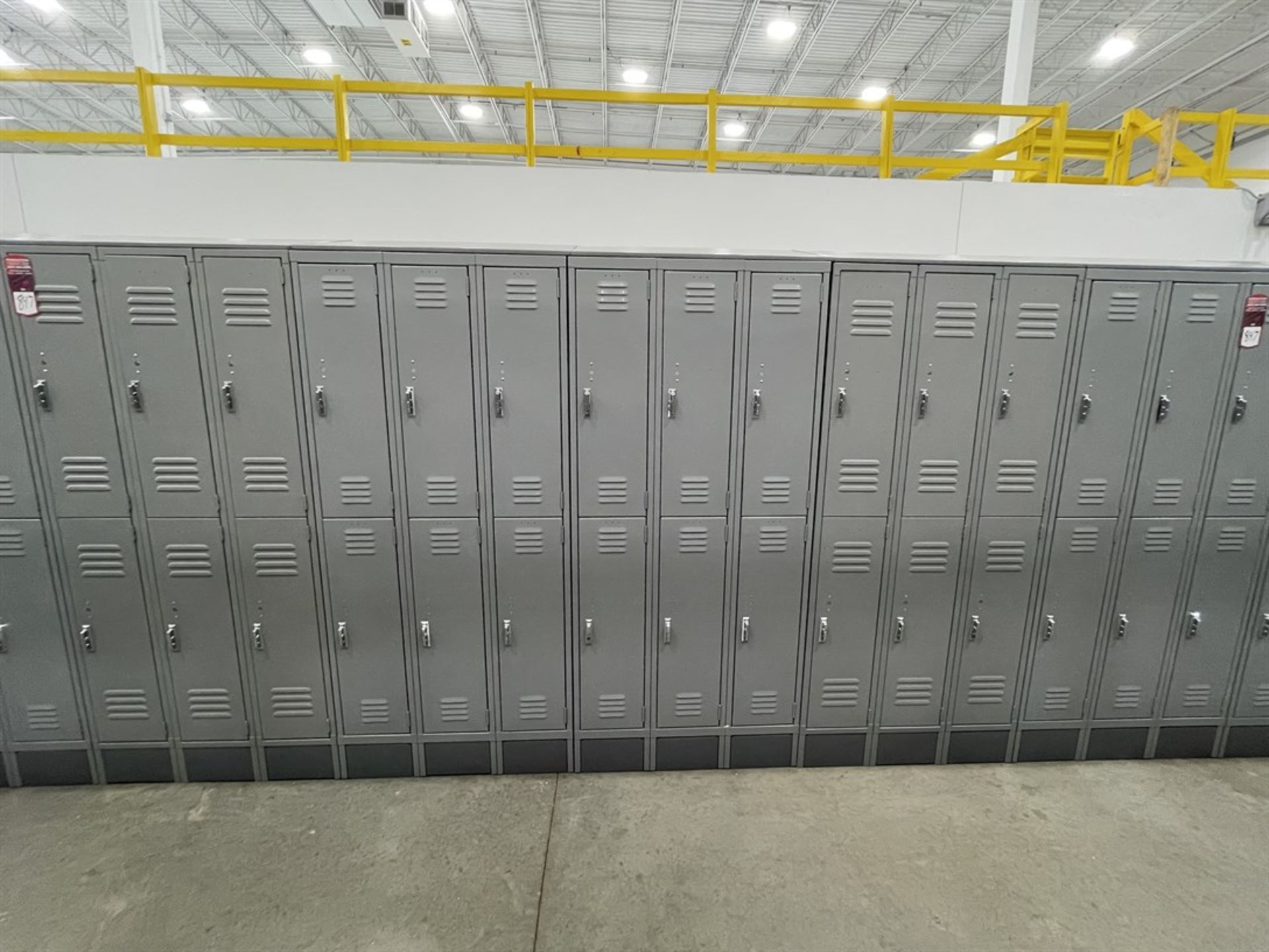 Lot of (5) Banks of ULINE Double Tier Lockers - Image 2 of 2