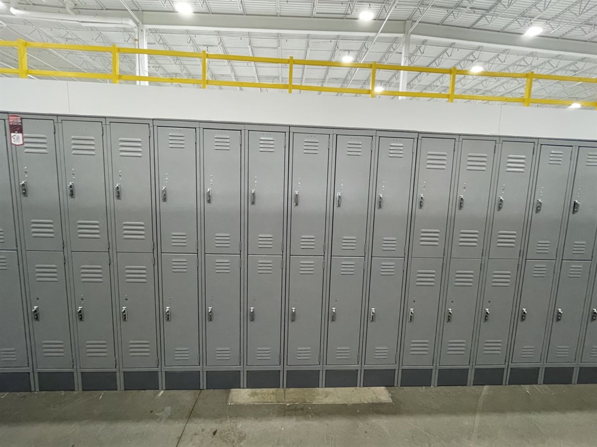 Lot of (5) Banks of ULINE Double Tier Lockers - Image 2 of 2