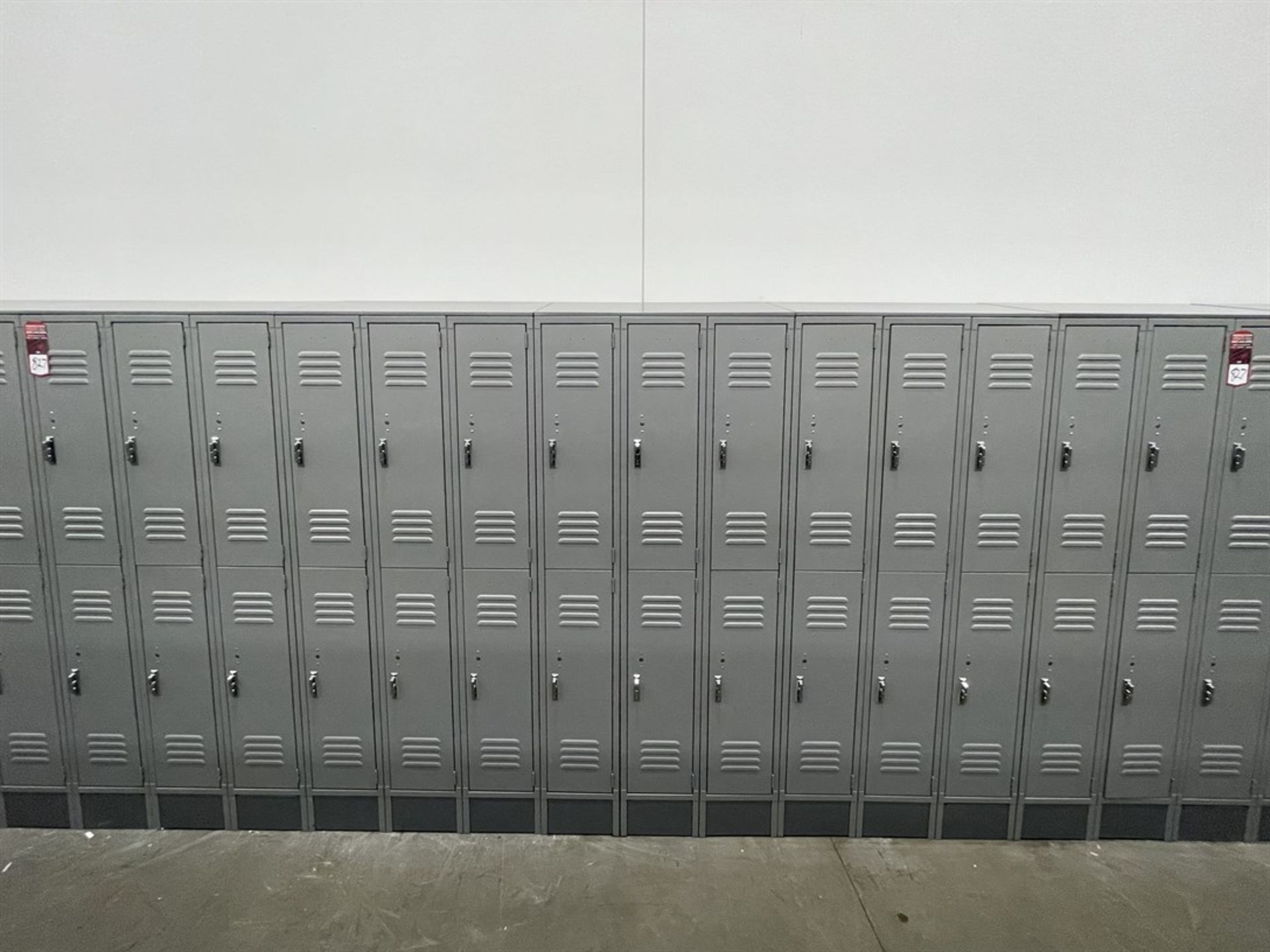 Lot of (5) Banks of ULINE Double Tier Lockers - Image 2 of 2