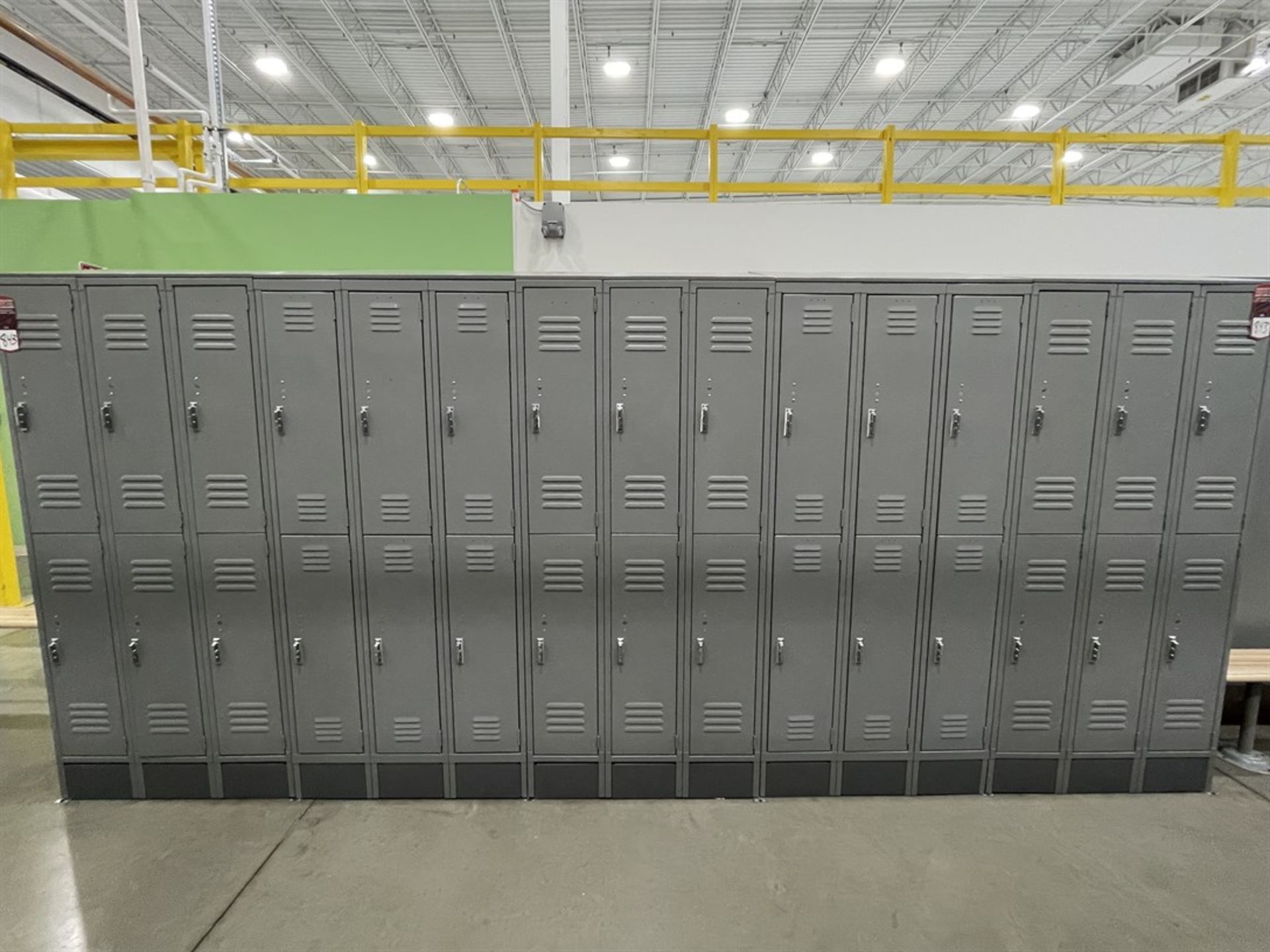 Lot of (5) Banks of ULINE Double Tier Lockers - Image 2 of 2