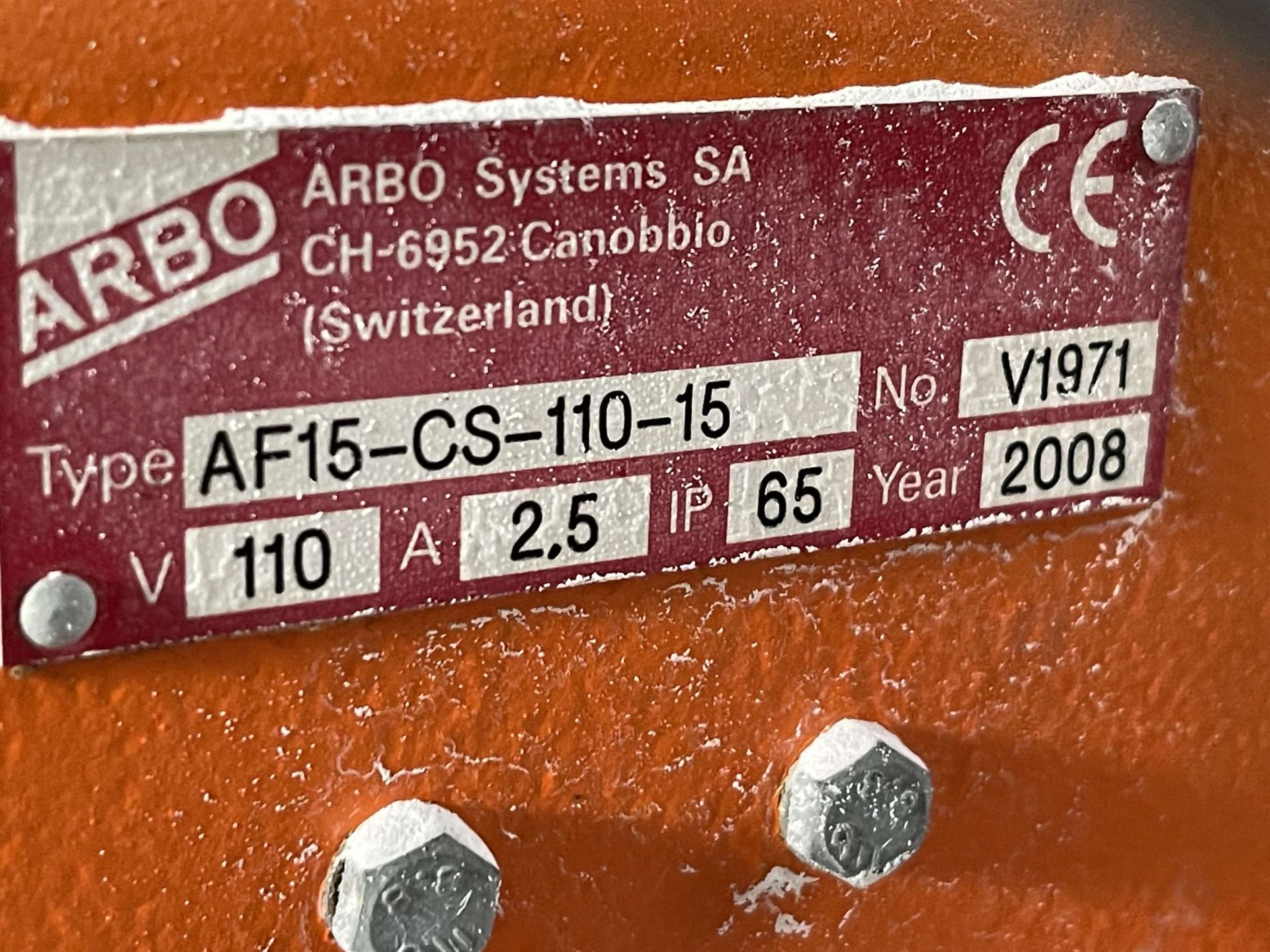 2008 ARBO Vibratory Tray Feeder w/ AF15-CS-110-14 Drive and SS Hopper, s/n V1971, w/ Load Cell - Image 6 of 6