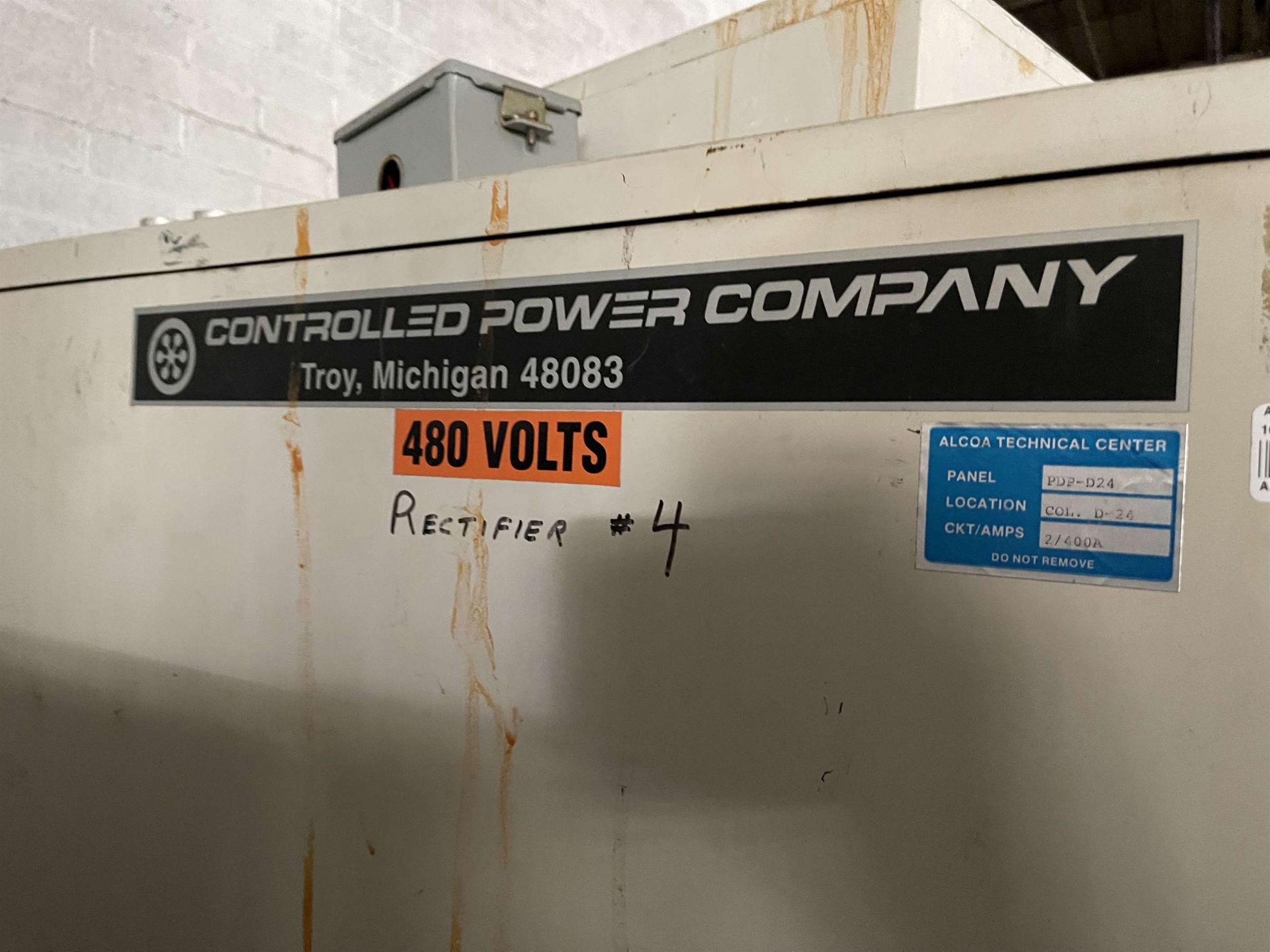 CONTROLLED POWER COMPANY RXPO Series 30 DC Power Supply, s/n A-11-11427-99, 10,000 Amp DC Output, - Image 2 of 5