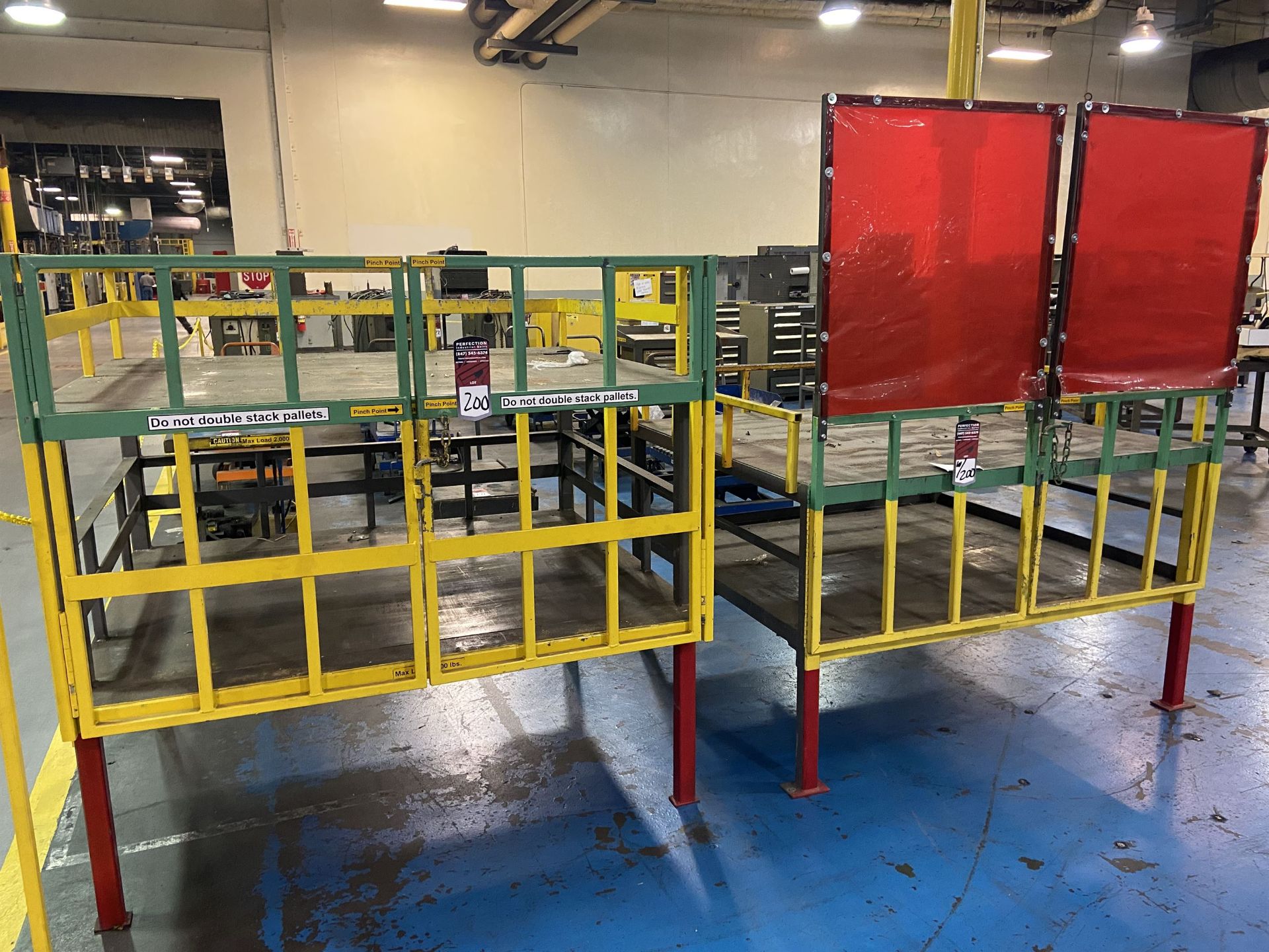 Lot of (2) Pallet Stands, 2 Tiered 58" x 50" (Attention: Will be sold LOADED. Please schedule