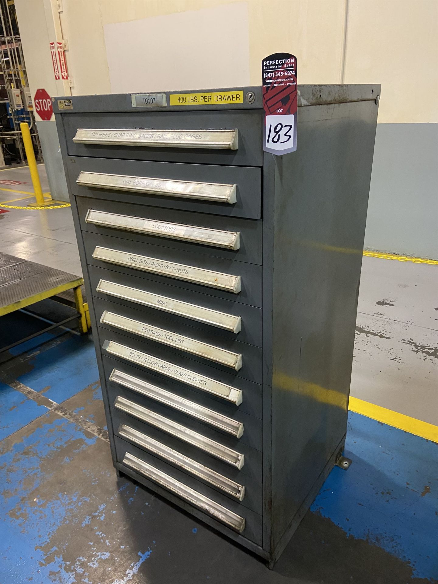 11 Drawer Vidmar Cabinet (Attention: Will be sold LOADED. Please schedule removal with our onsite