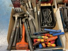 Lot of Hammers and Hand Tools