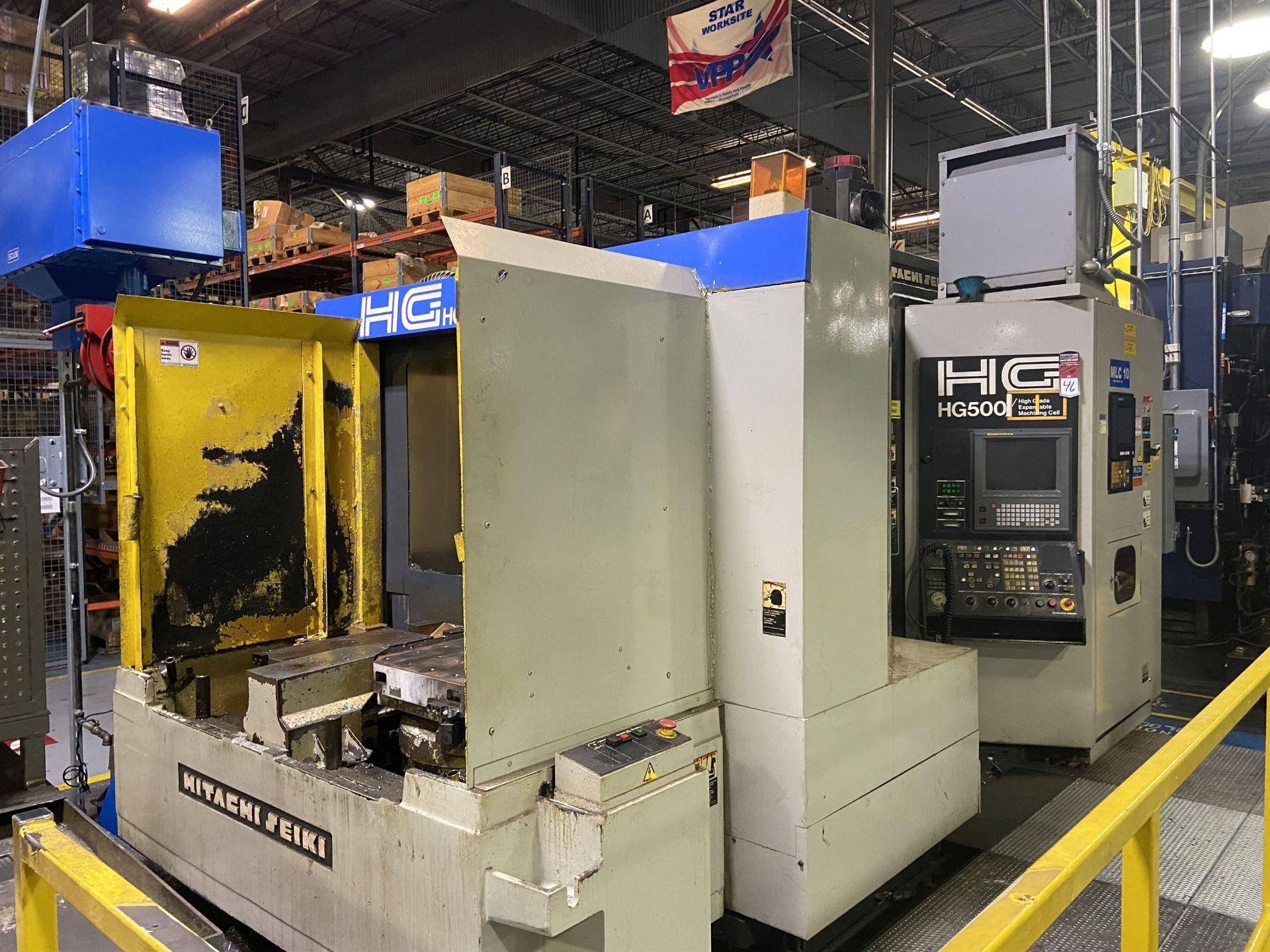 Hitachi Seiki HG500 Horizontal Machining Center, s/n HG5U317 (2) 20" x 20" Pallets, X-29.9", Y-27.