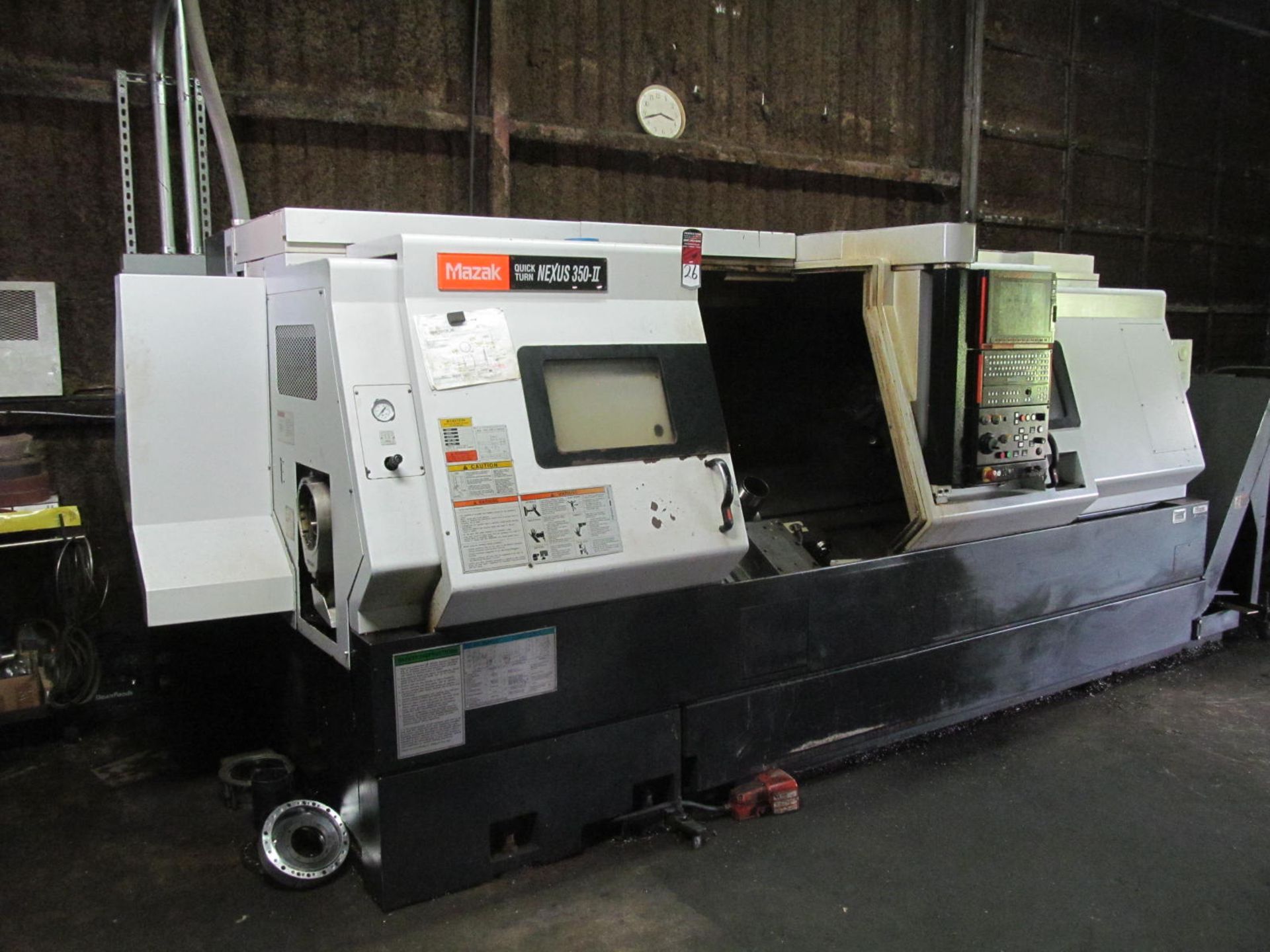 2008 Mazak QTN 350-II CNC Lathe, s/n 209429, 15" 3-Jaw, 66" Centers, 12 Position Turret, Steady Rest - Image 3 of 6