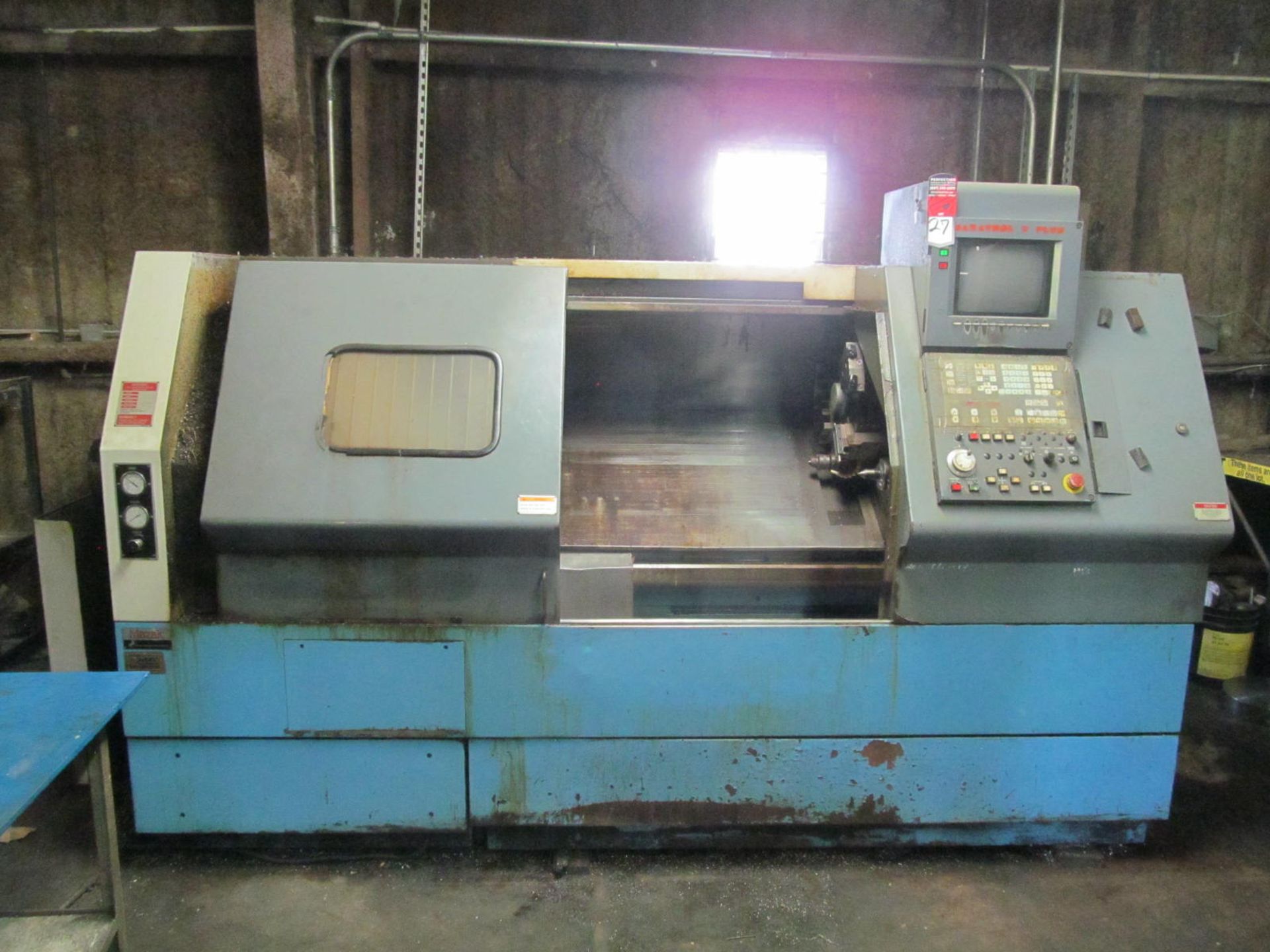 Mazak QTN 30 CNC Lathe, s/n 124343, Mazatrol T Plus, 12" 3-Jaw, 40" Centers, 8/8 Turret, 3" Hole