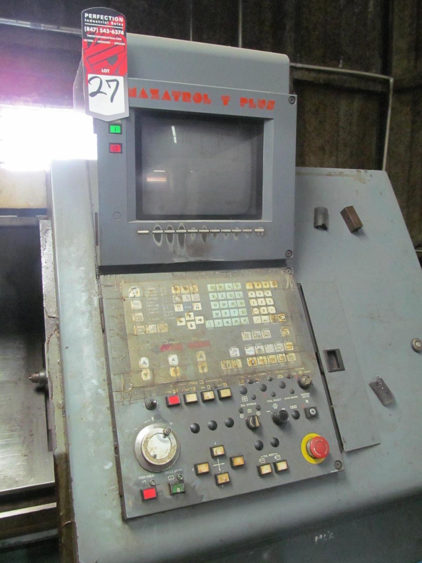 Mazak QTN 30 CNC Lathe, s/n 124343, Mazatrol T Plus, 12" 3-Jaw, 40" Centers, 8/8 Turret, 3" Hole - Image 5 of 5