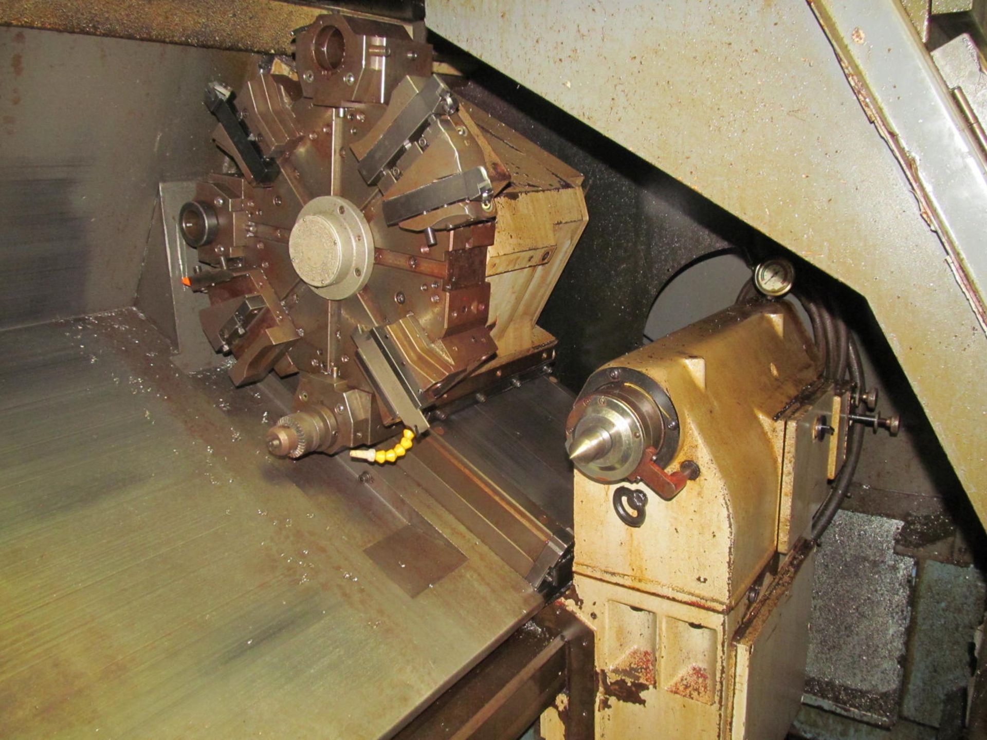 Mazak QTN 30 CNC Lathe, s/n 124343, Mazatrol T Plus, 12" 3-Jaw, 40" Centers, 8/8 Turret, 3" Hole - Image 4 of 5