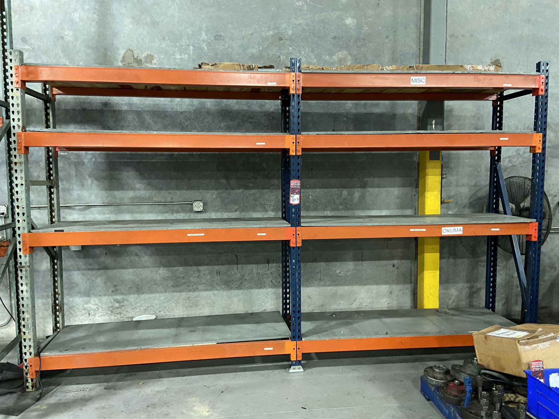 Lot of (4) Sections of Racking, Inside by Maintenance - Image 2 of 2