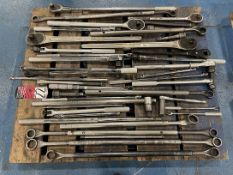 Lot of Assorted Ratchets, Breaker Bars and Torque Wrenches