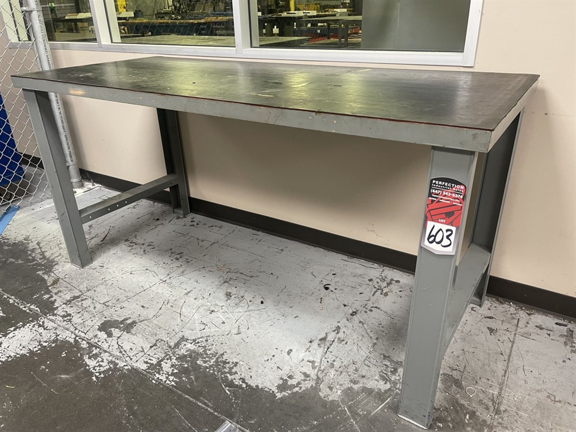 Steel Work Table w/ Wood Top, 36" x 72"