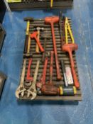 Lot of Assorted Hammers, Mallets, Cutter and Wrenches