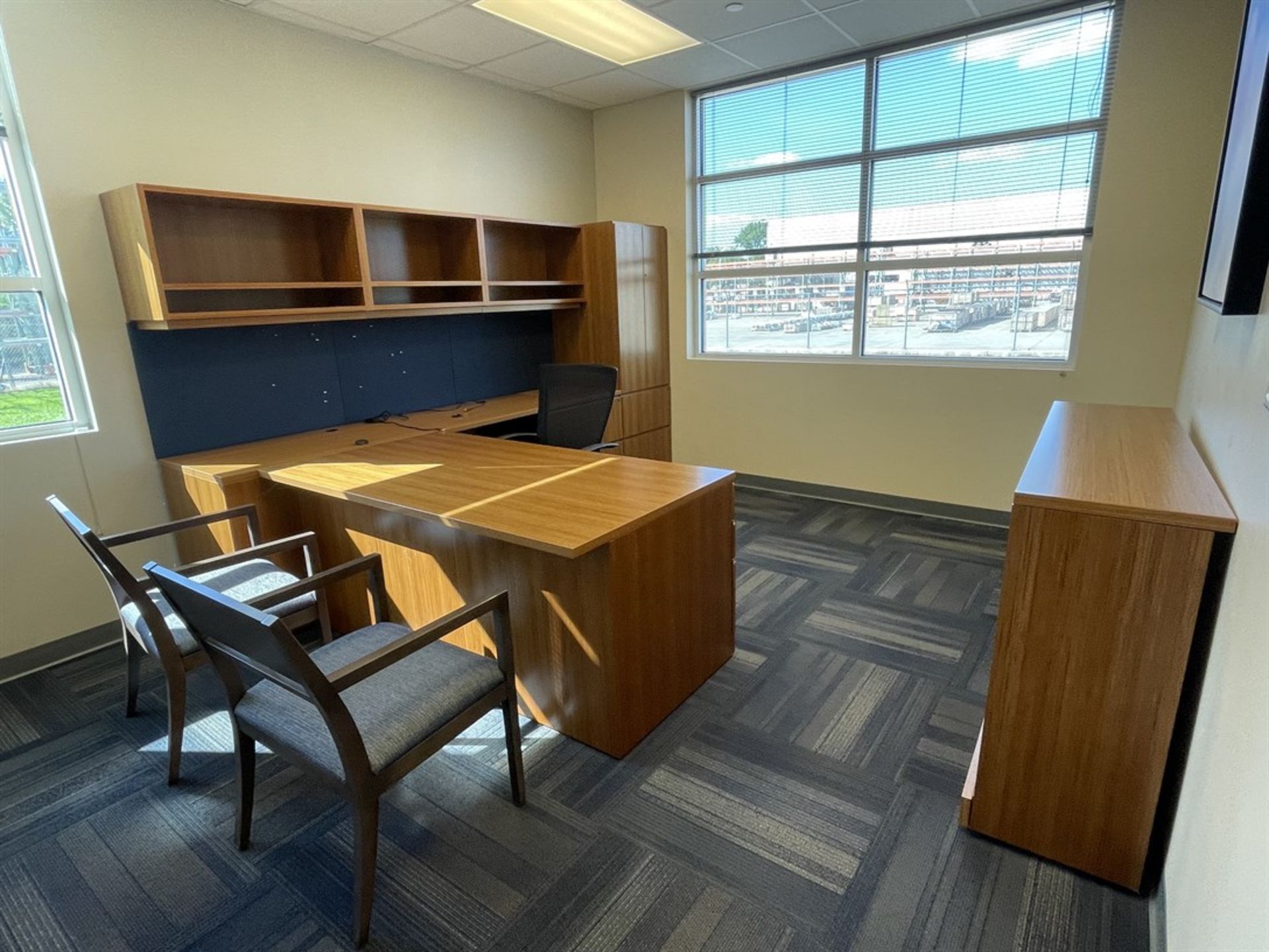 Contents of Office Including Desk, Chairs and Cabinets