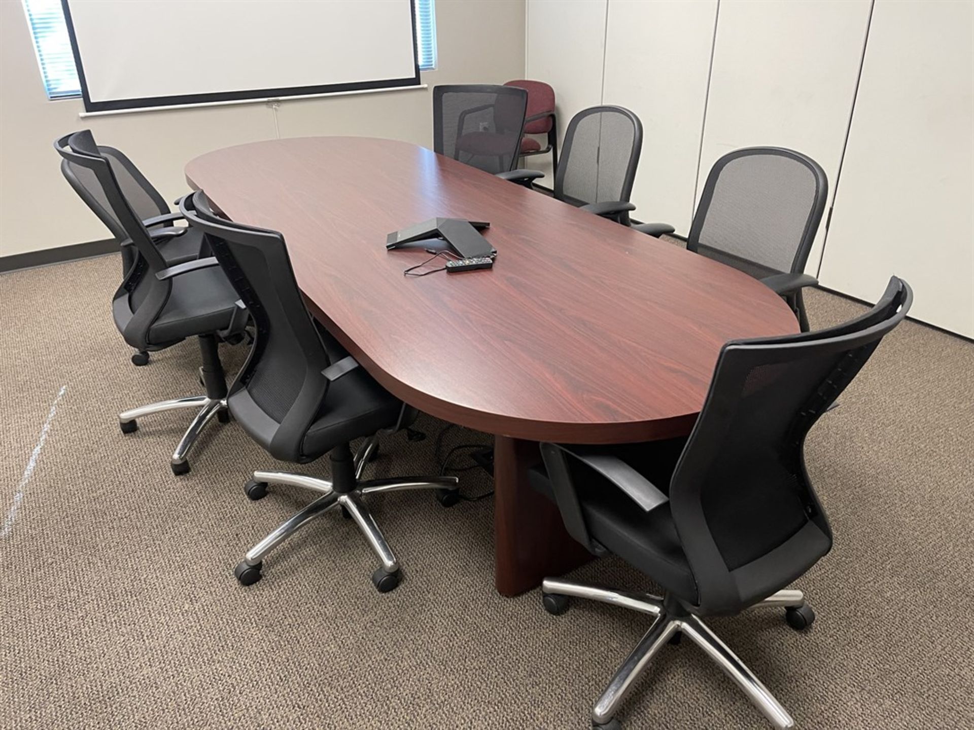 Conference Table w/ Chairs and Credenza