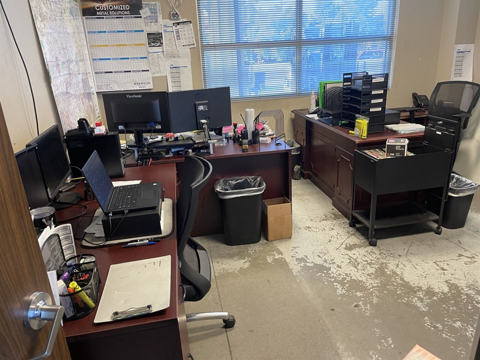 Contents of Office, (3) Desks and Chairs, (Furniture Only, No Electronics) - Image 4 of 4