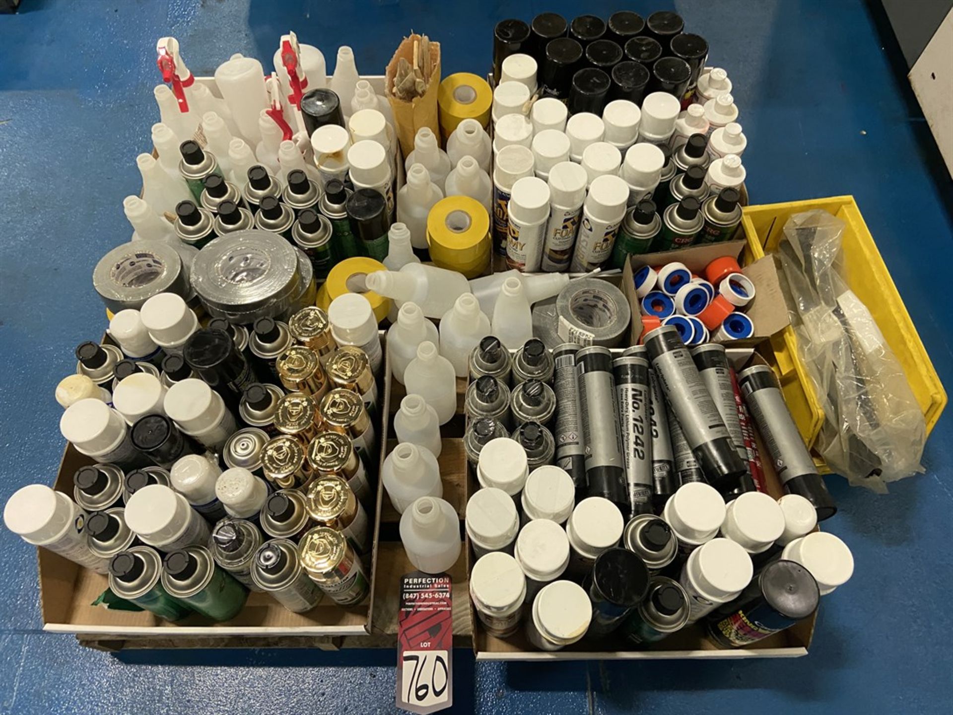 Lot of Assorted Spray Bottles, Spray Paint, Grease and Tape - Image 2 of 2