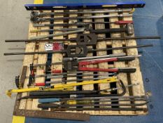 Lot Comprising Pry Bars, Torque Wrenches, Tap Wrenches, and Breaker Bars
