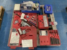 Lot Comprising PROTO 6-Ton Puller Set, PROTO Screw and Pipe Extractor Set, Retaining Ring Pliers Set