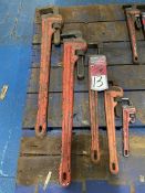 Lot of Pipe Wrenches from 10-36"