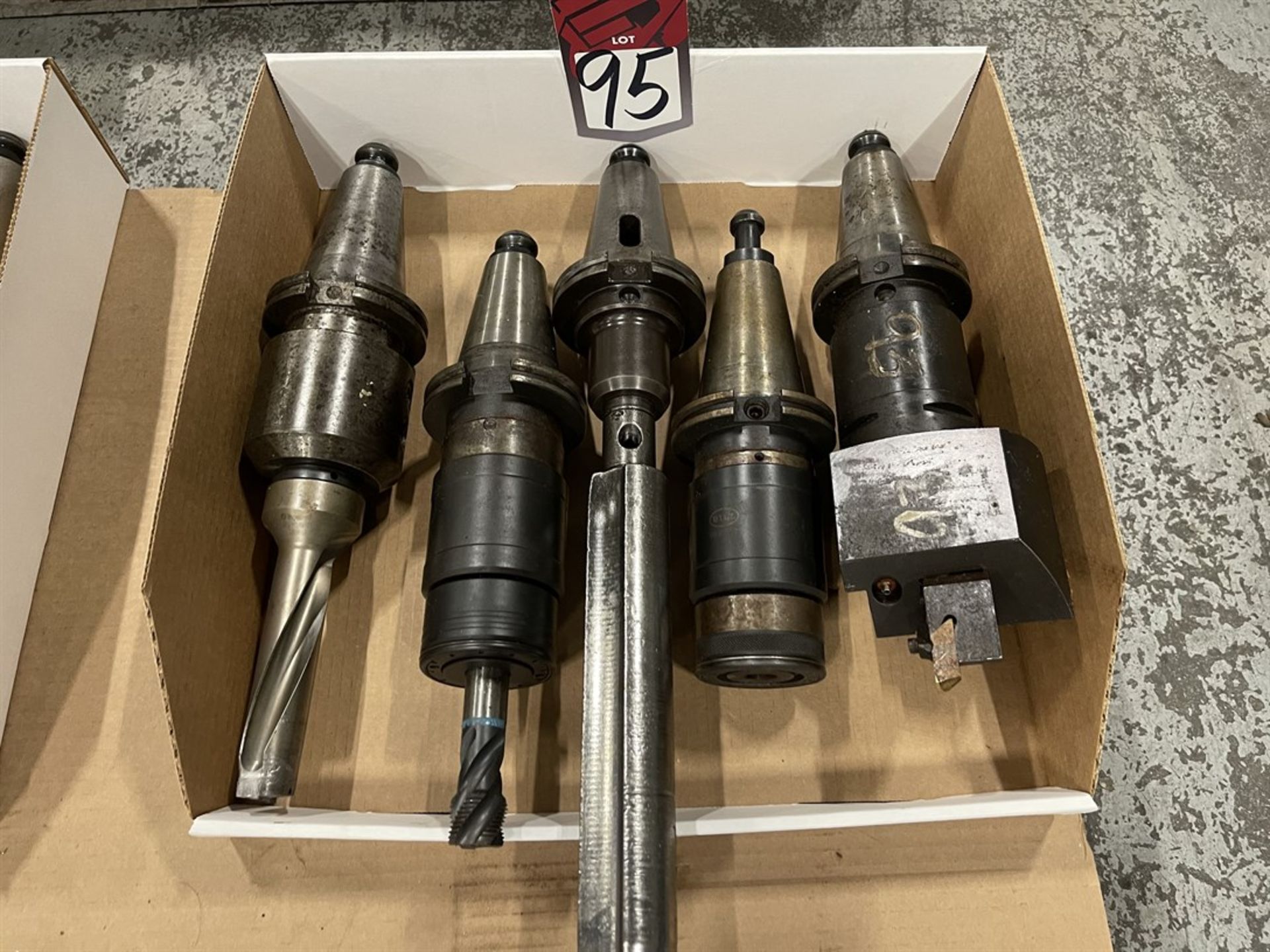 { Choice of lots: 94, 95, 96, 99 } Lot of (5) CAT 50 Tool Holders