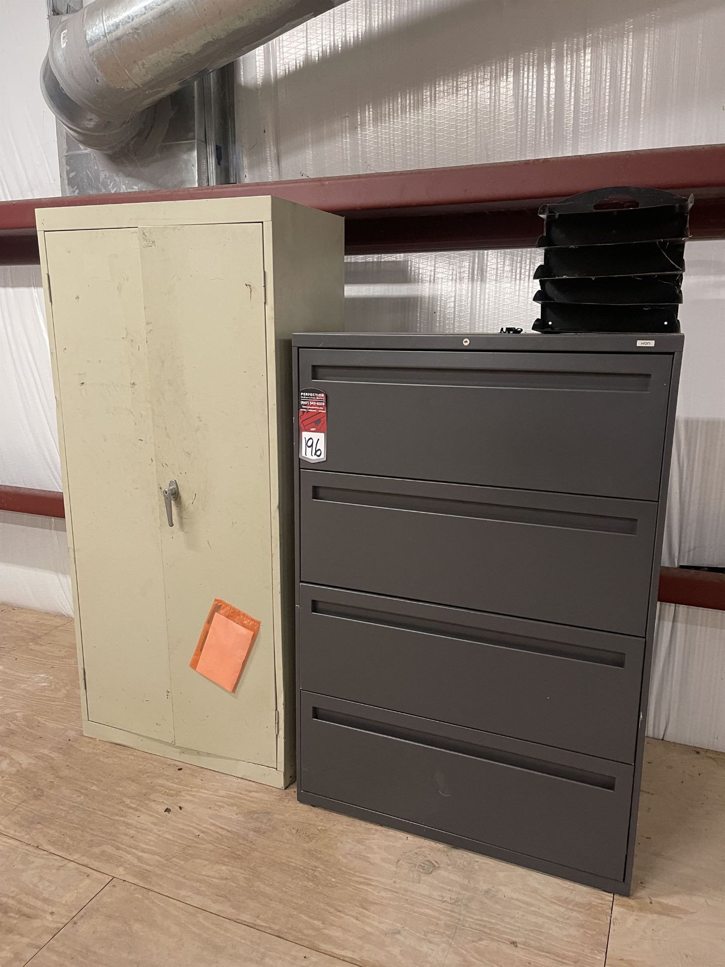 Lot Comprising Shop Cabinet and Lateral File Cabinet