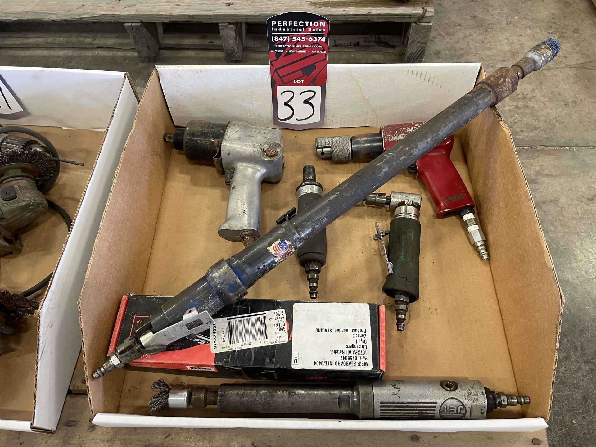 Lot of Assorted Pneumatic Tools