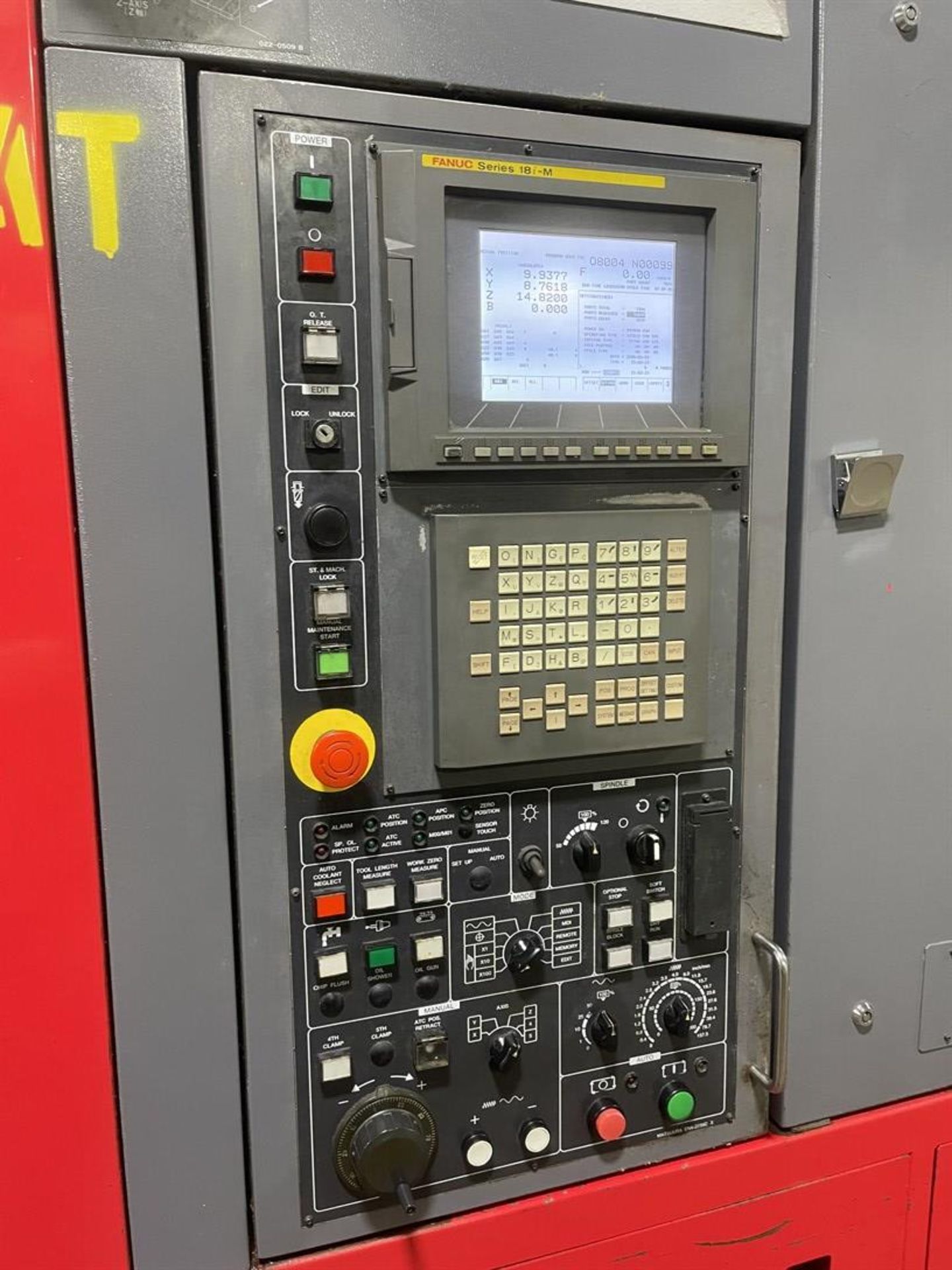 MATSUURA ES-450H Horizontal Machining Center, s/n 970912711, Fanuc 18i-M Control - Image 6 of 12