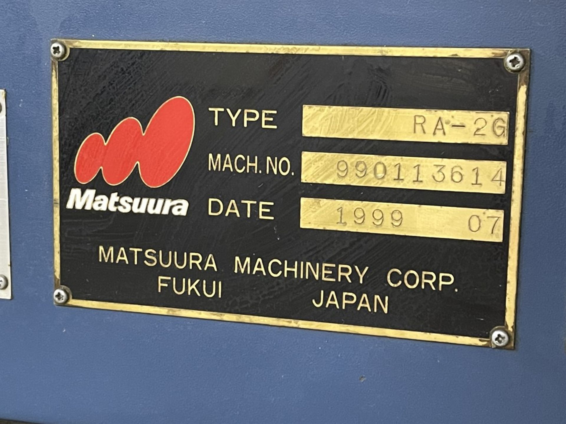 MATSUUURA RA-2G Vertical Machining Center, s/n 990113614, Yasnac Control - Image 12 of 12