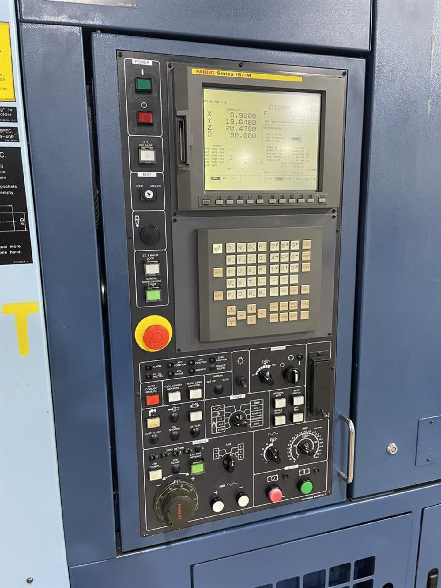 2001 MATSUURA ES450HII-PCS Horizontal Machining Center, s/n 10414645, Fanuc 18i-M -Control - Image 6 of 12