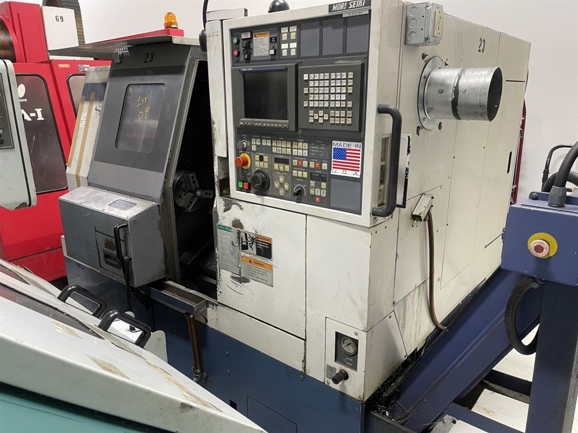 MORI SEIKI SL-200 CNC Lathe, s/n 90, MSC-518 Control - Image 2 of 9