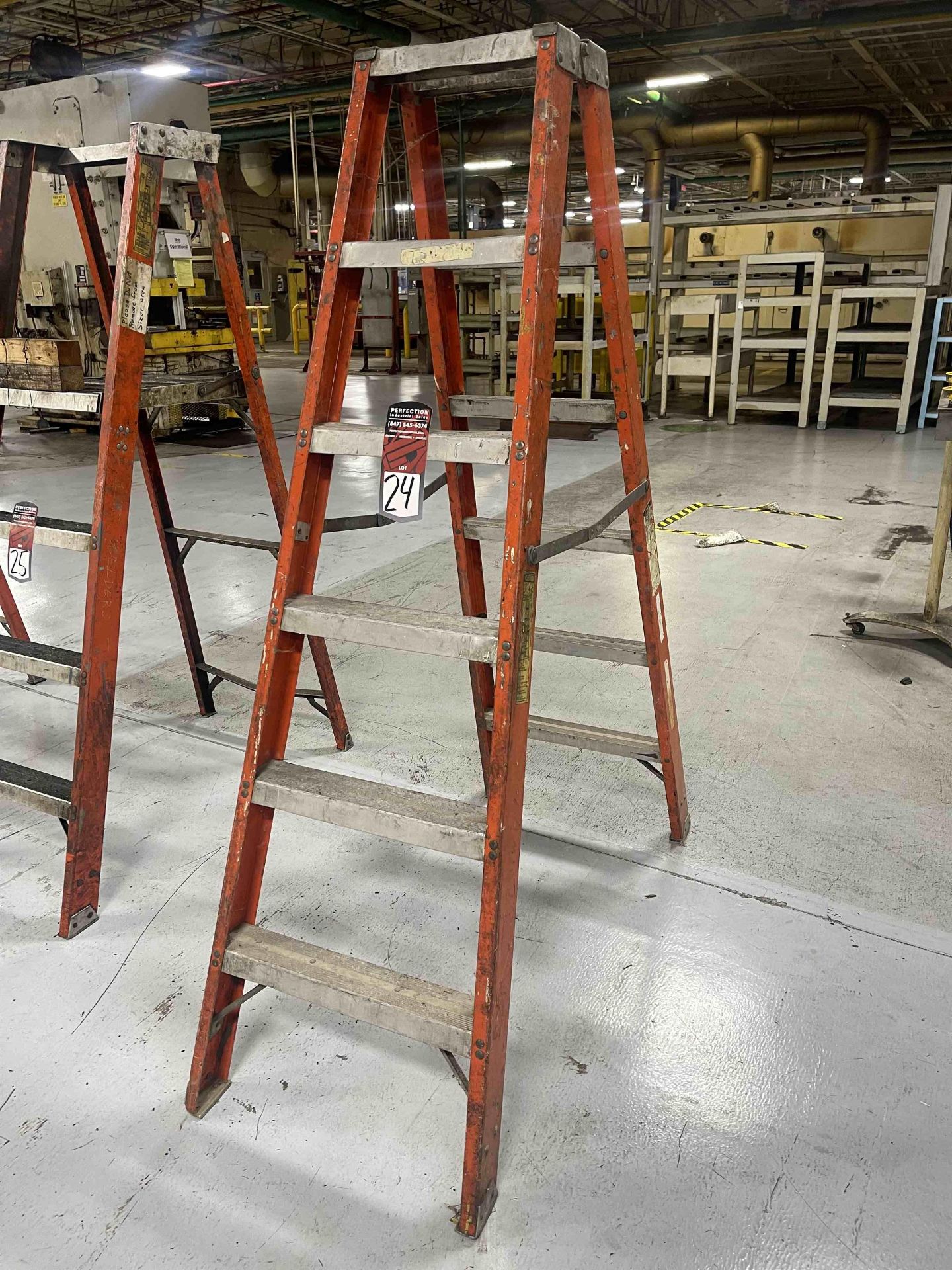 WERNER 6' Fiberglass Step Ladder