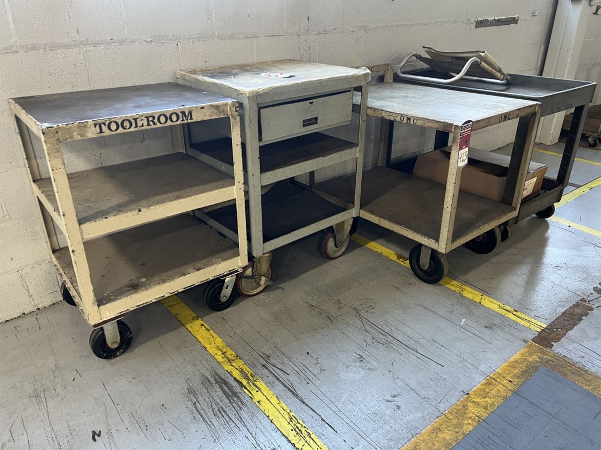 Lot of (4) Shop Carts