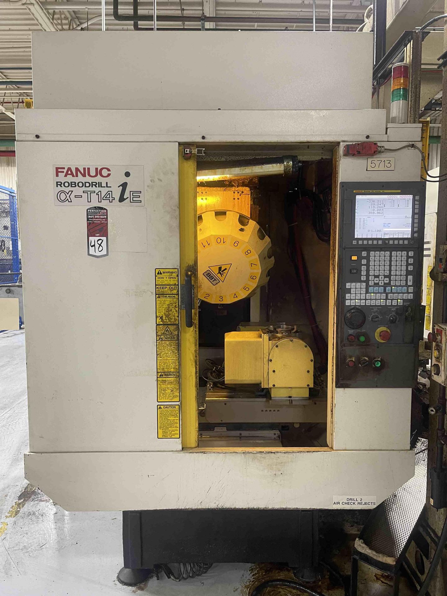 2007 FANUC A-T14iE Robodrill CNC Drill and Tap Centers, s/n P 76VA075, w/ Fanuc 31i-A5 Control, 19.