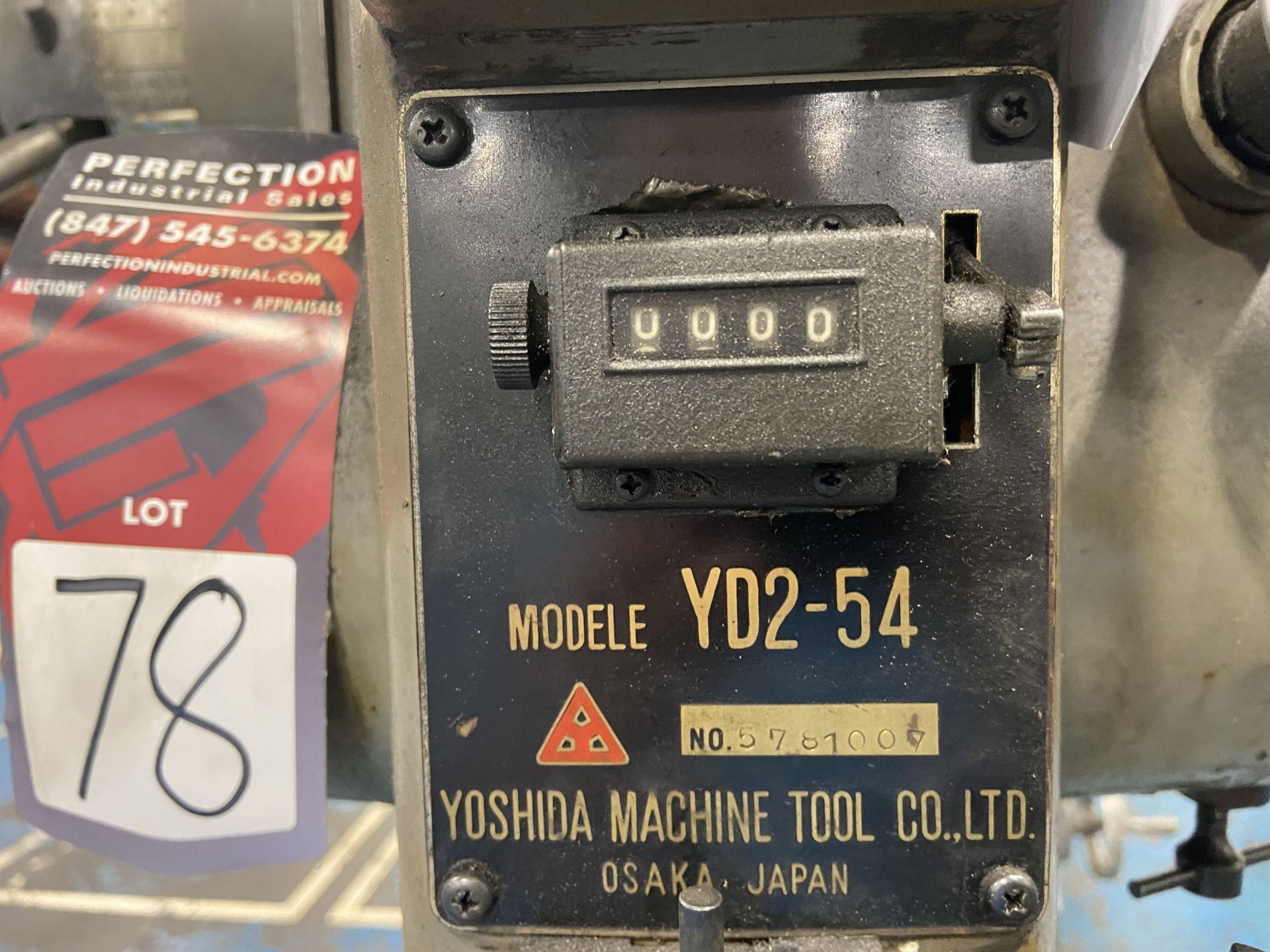 YOSHIDA YD2-54 Drill Press, s/n 5781007, (Asset # DPO04) - Image 5 of 6